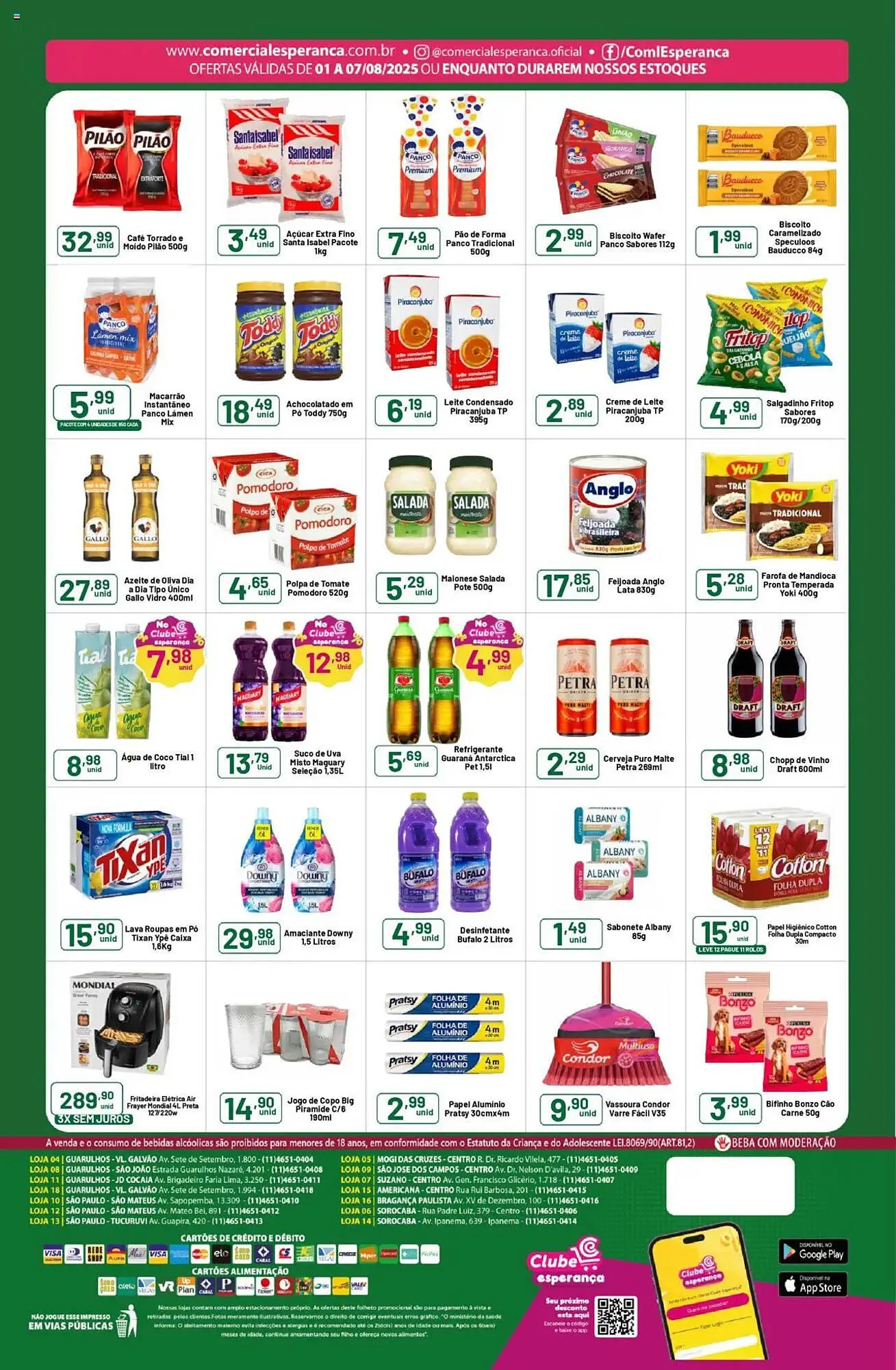 Encarte de Catálogo Comercial Esperança 1 de agosto até 7 de agosto 2025 - Pagina 2