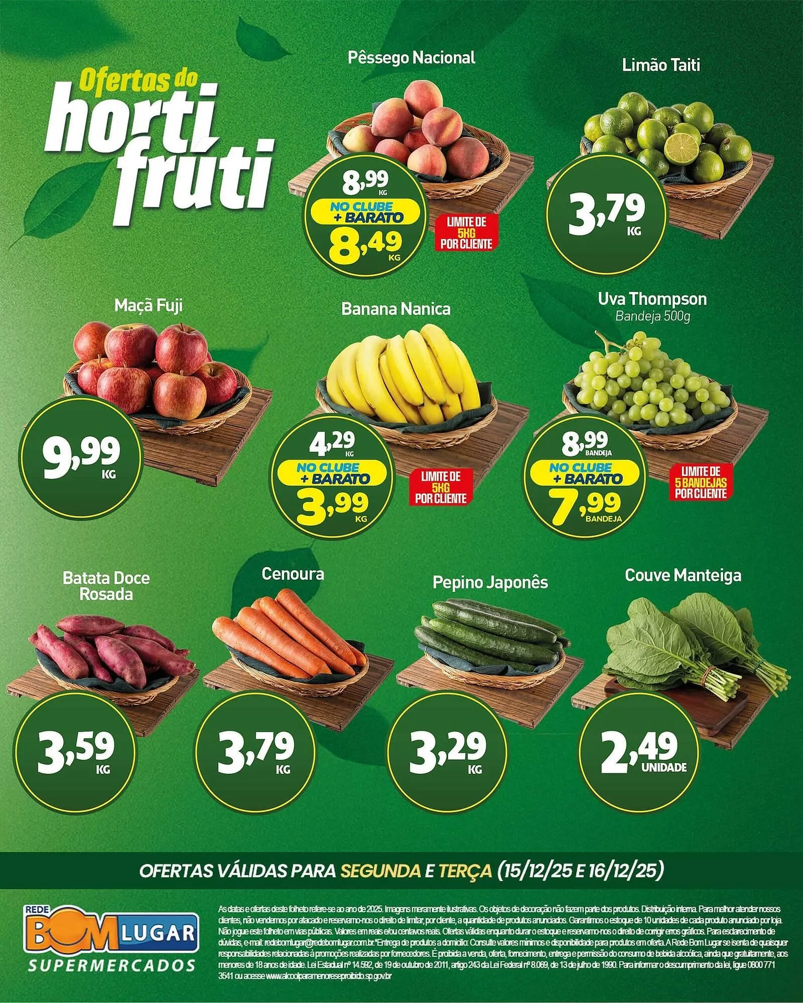 Encarte de Folheto Rede Bom Lugar 15 de dezembro até 16 de dezembro 2025 - Pagina 1