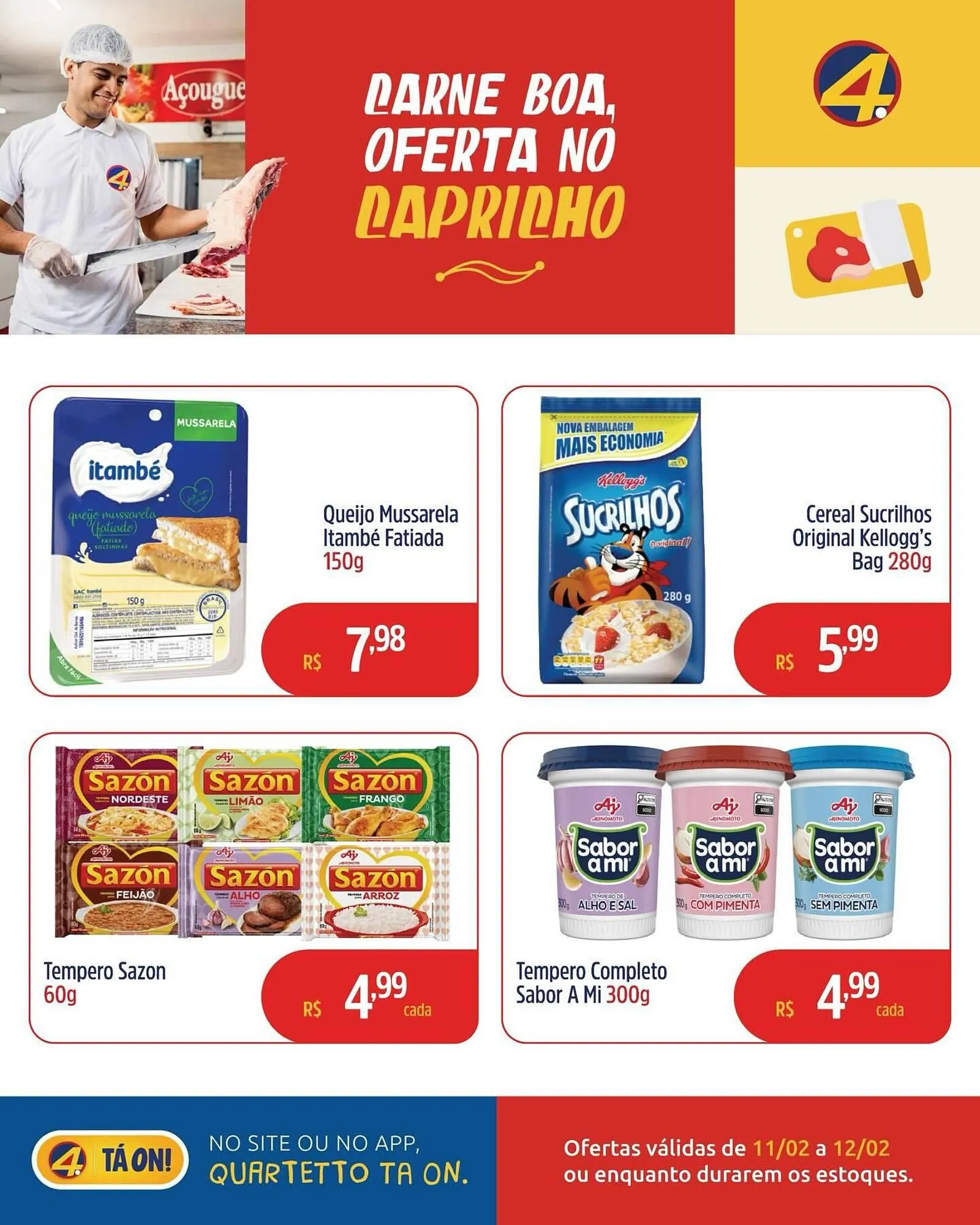 Encarte de Catálogo Quartetto Supermercados 11 de fevereiro até 12 de fevereiro 2026 - Pagina 3