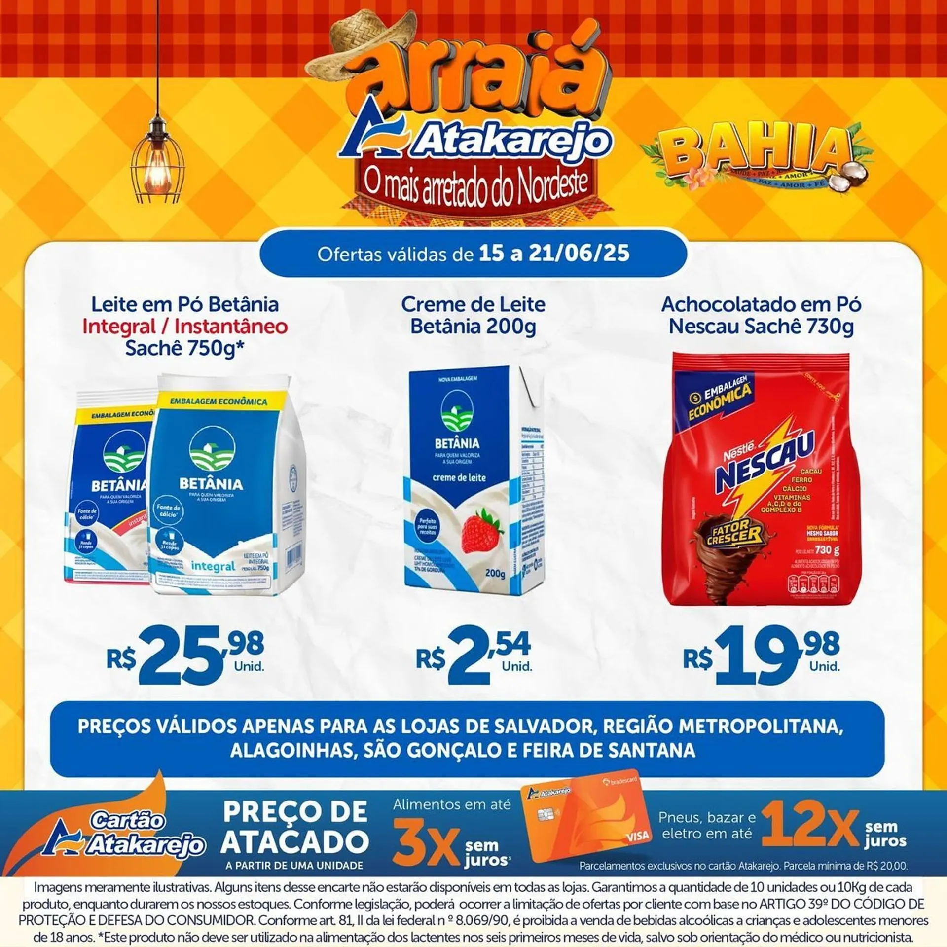Encarte de Catálogo Atakarejo 15 de junho até 21 de junho 2025 - Pagina 1
