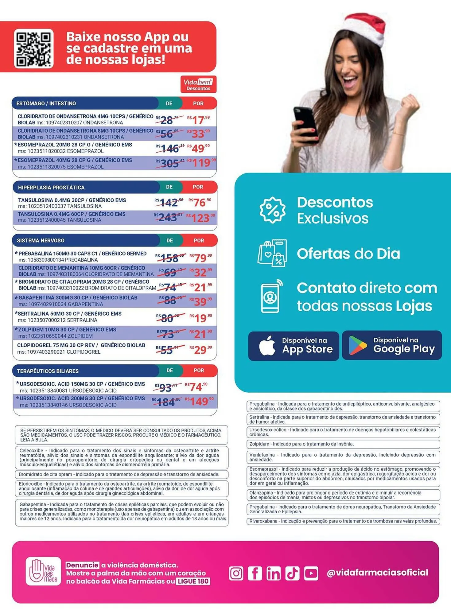 Encarte de Catálogo Vida Farmácias 4 de dezembro até 15 de janeiro 2024 - Pagina 19