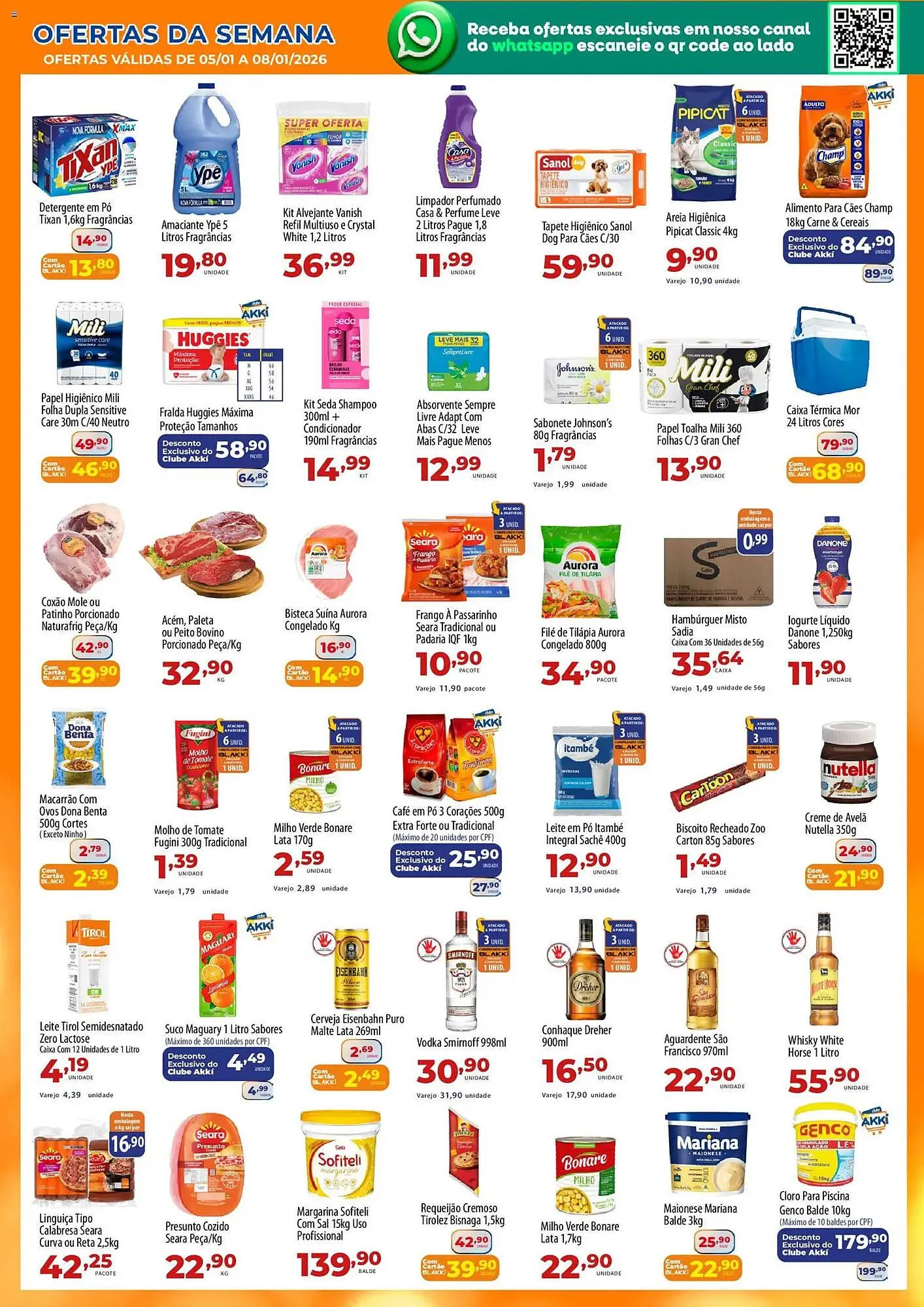Encarte de Folheto Akki Atacadista 5 de janeiro até 8 de janeiro 2026 - Pagina 1