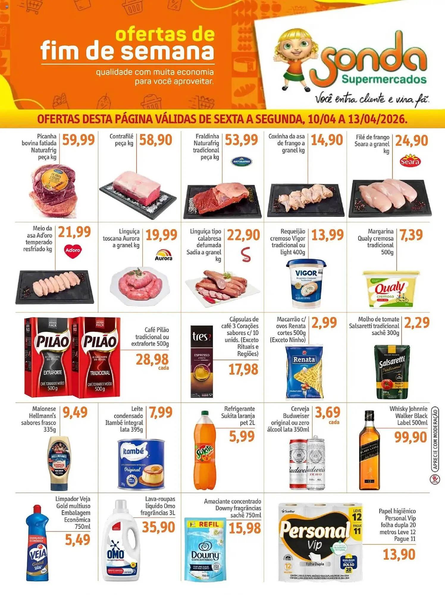 Encarte de Folheto Sonda 10 de abril até 14 de abril 2026 - Pagina 1