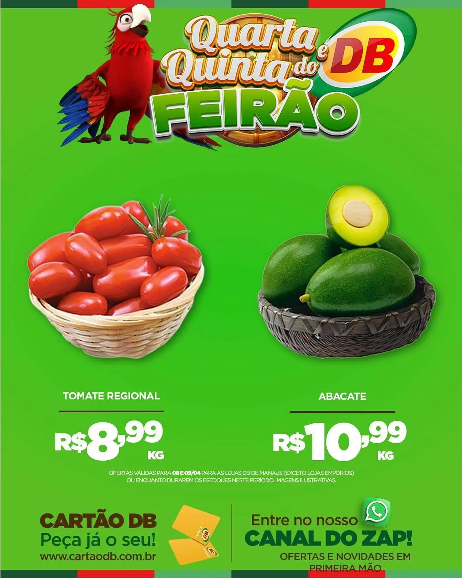 Encarte de Catálogo DB Supermercados 8 de abril até 9 de abril 2026 - Pagina 1