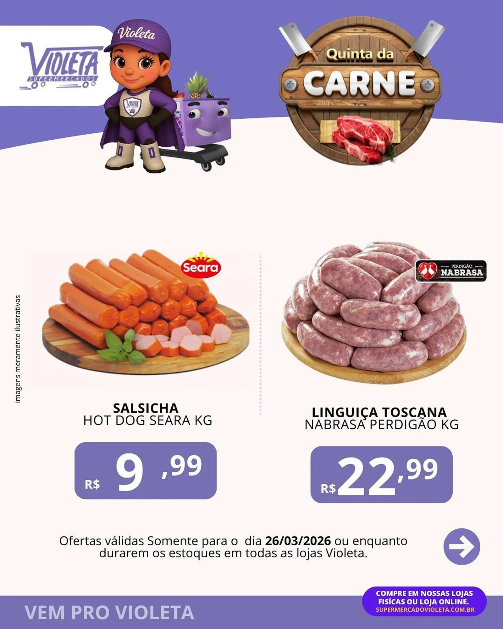 Encarte de Catálogo Violeta Supermercados 26 de março até 26 de março 2026 - Pagina 4