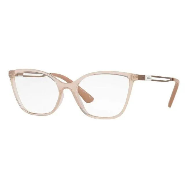 Armação de Óculos de Grau Feminina Borboleta Jean Monnier J83255 Marrom-claro Translúcido