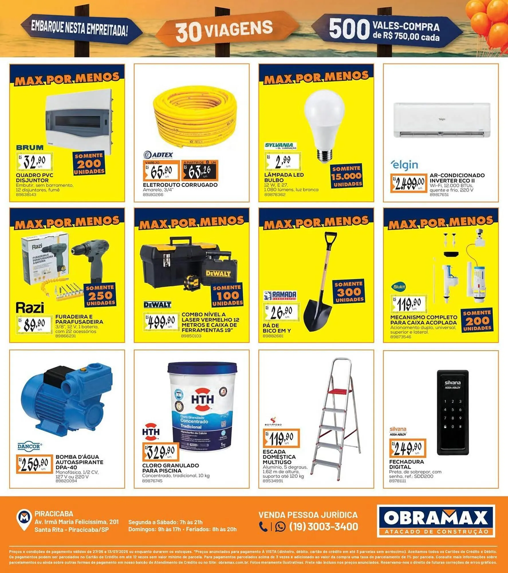 Encarte de Catálogo Obramax 27 de junho até 13 de julho 2025 - Pagina 3
