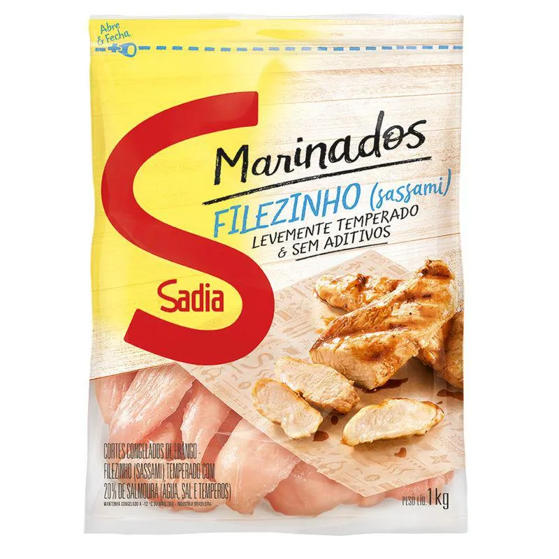 Filezinho Frango Sadia 1kg Marinados