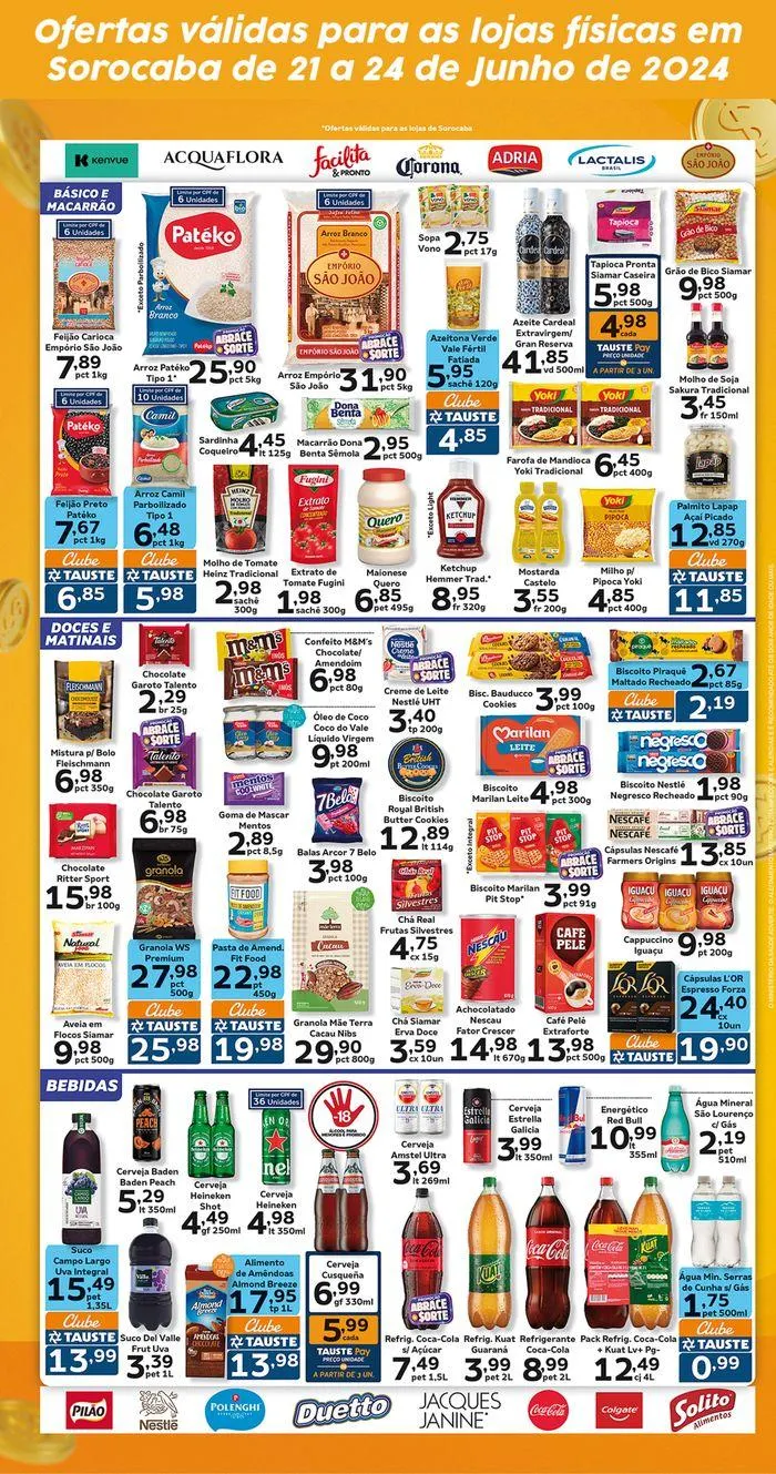 Encarte de Ofertas Tauste Sorocaba 21 de junho até 24 de junho 2024 - Pagina 3