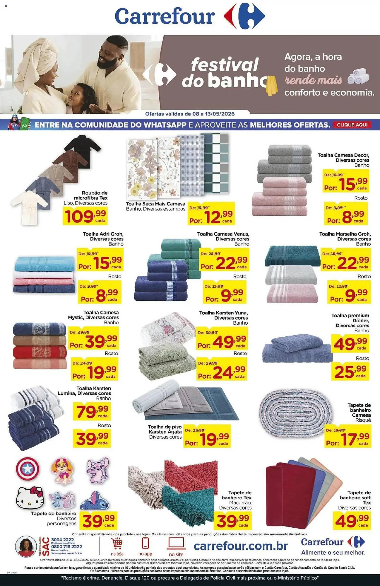 Encarte de Folheto Carrefour 8 de maio até 13 de maio 2026 - Pagina 1