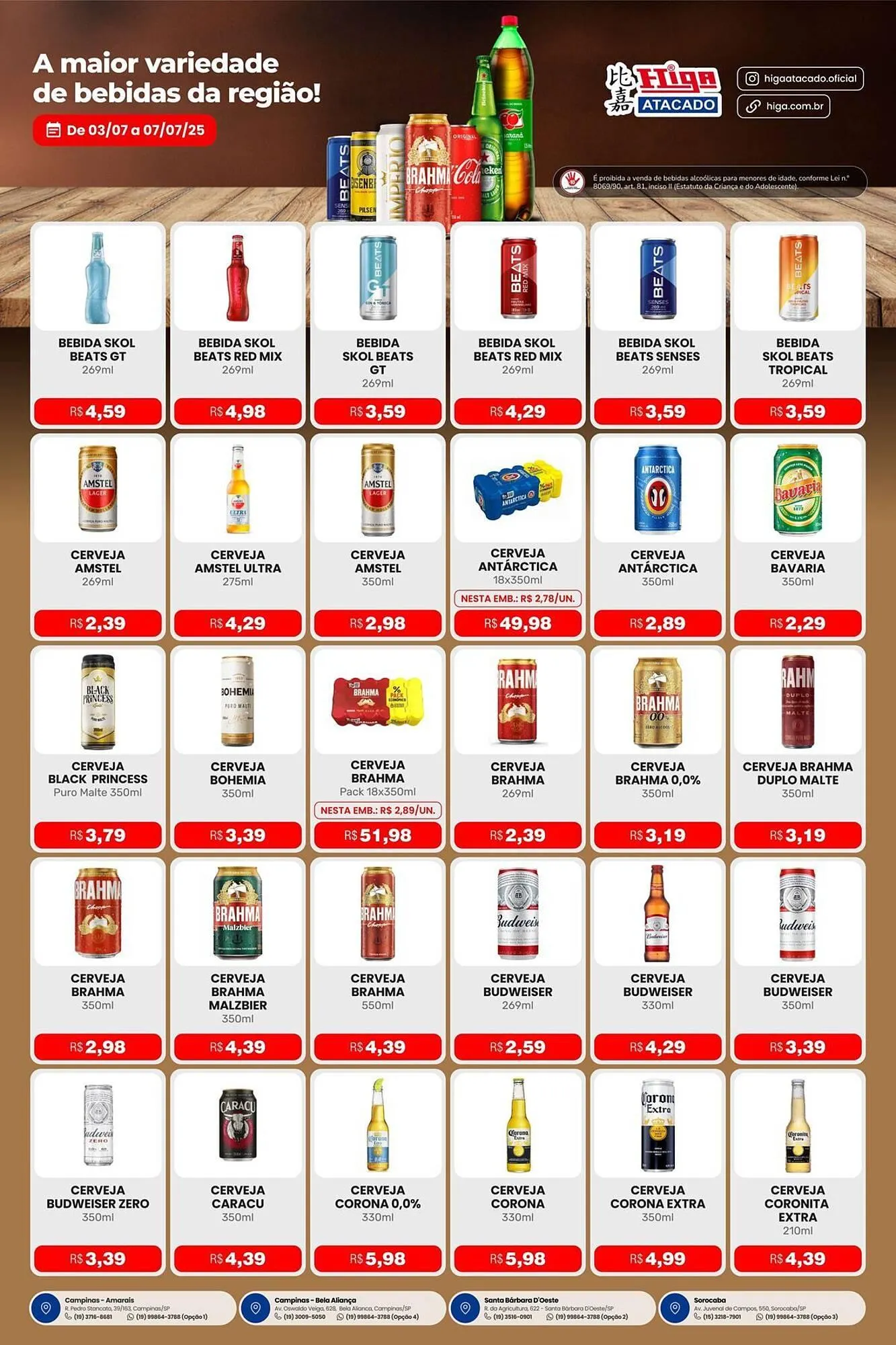 Encarte de Catálogo Higa Atacado 3 de julho até 25 de julho 2025 - Pagina 1