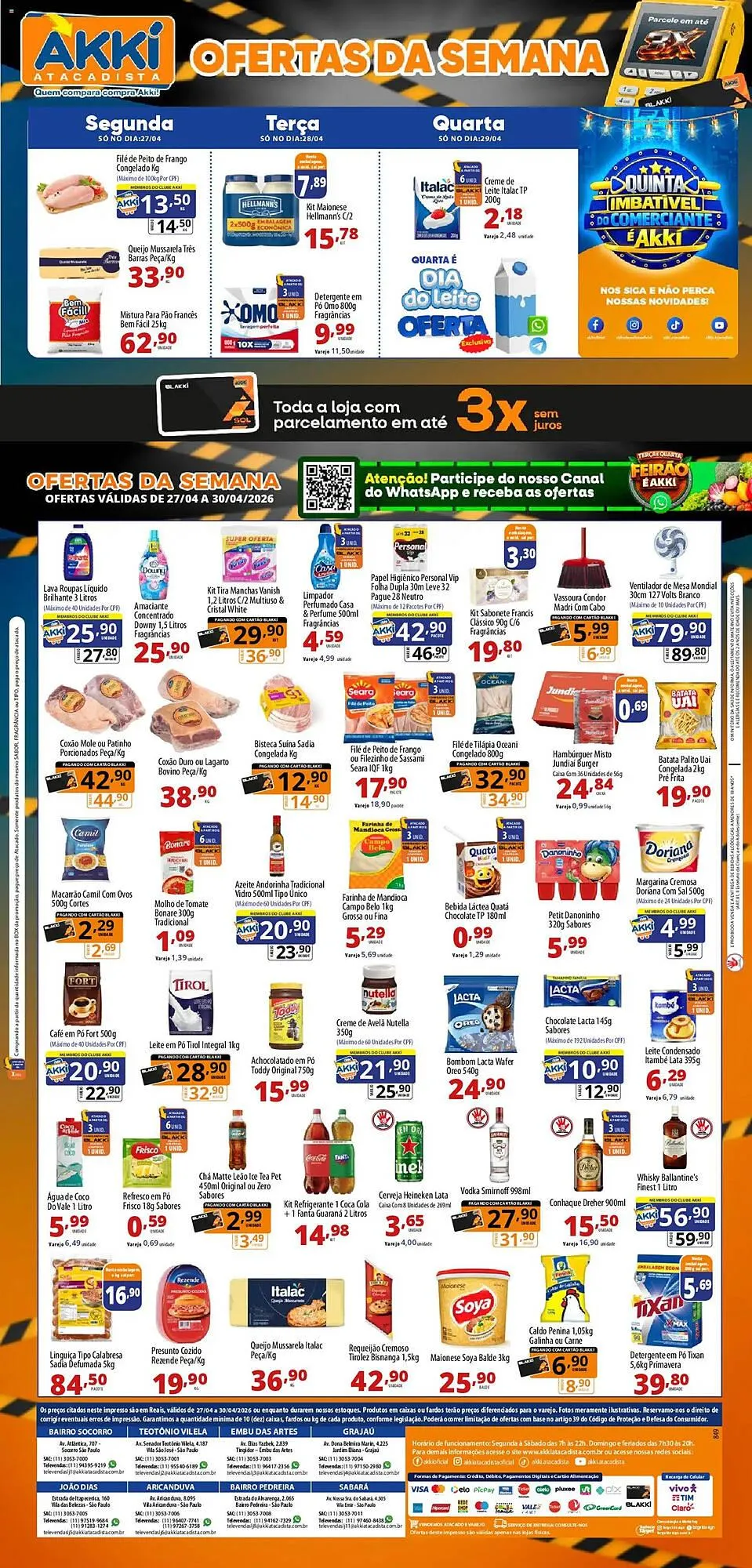 Encarte de Folheto Akki Atacadista 27 de abril até 30 de abril 2026 - Pagina 1