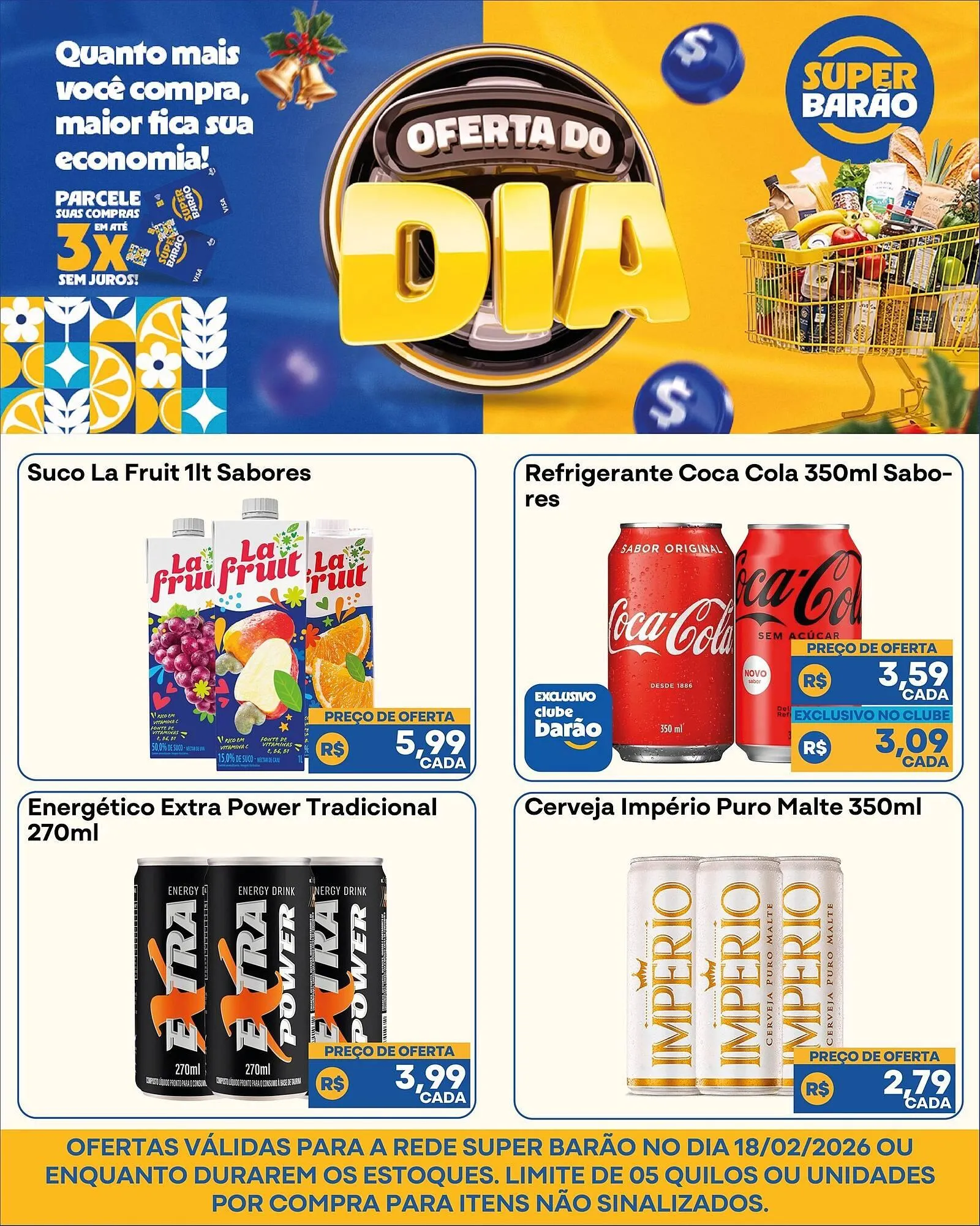Encarte de Catálogo Super Barão 18 de fevereiro até 18 de fevereiro 2026 - Pagina 3