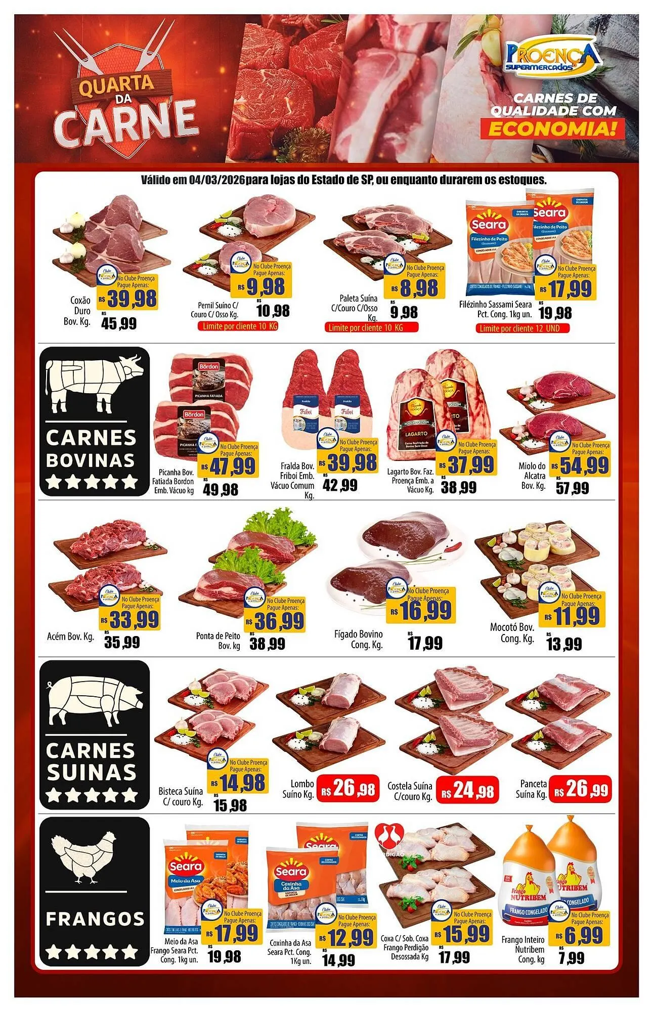 Encarte de Catálogo Proença Supermercados 4 de março até 4 de março 2026 - Pagina 1