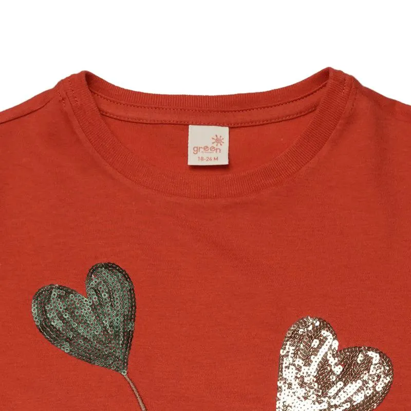 Conjunto Toddler Menina Oriental Garden Laranja