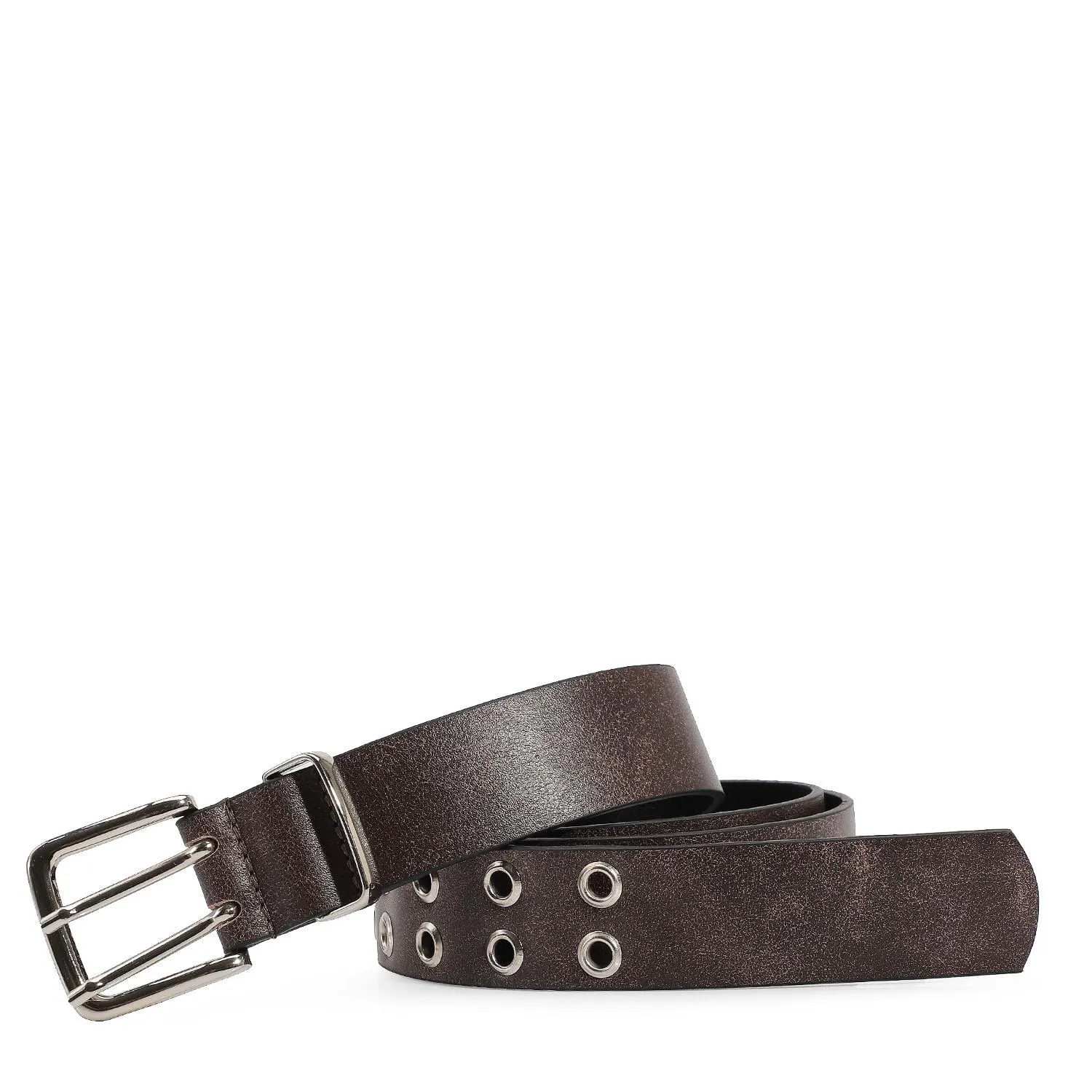 Cinto Couro Estonado Marrom