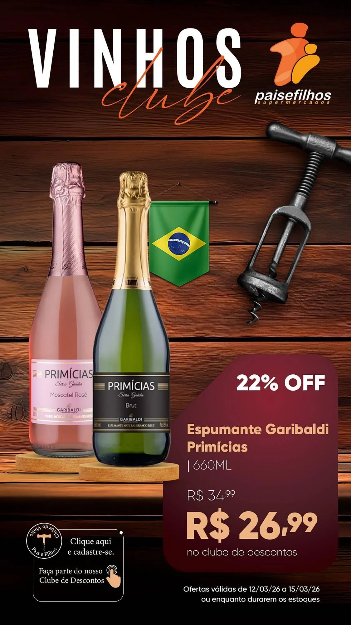 Encarte de Catálogo Pais e Filhos Supermercados 12 de março até 15 de março 2026 - Pagina 8