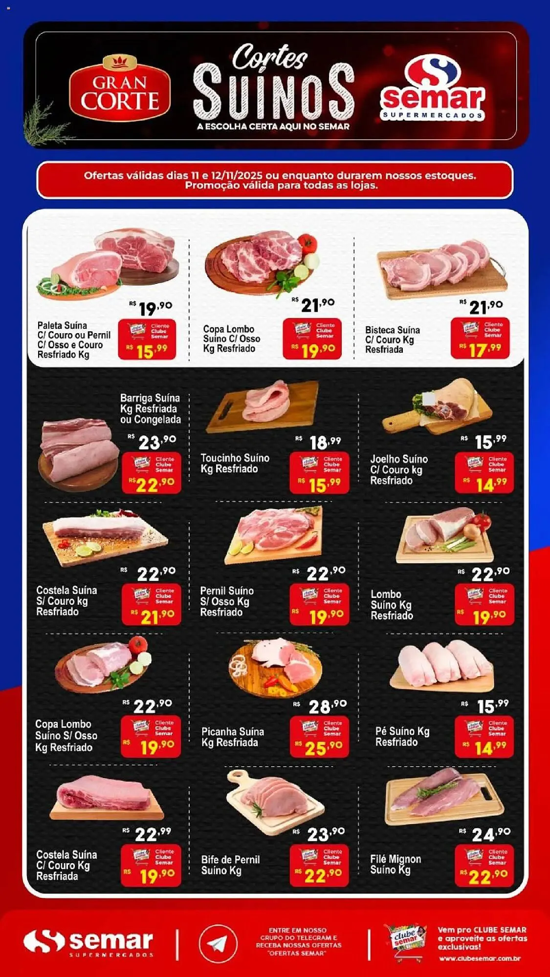 Encarte de Folheto Semar Supermercado 11 de novembro até 12 de novembro 2025 - Pagina 1
