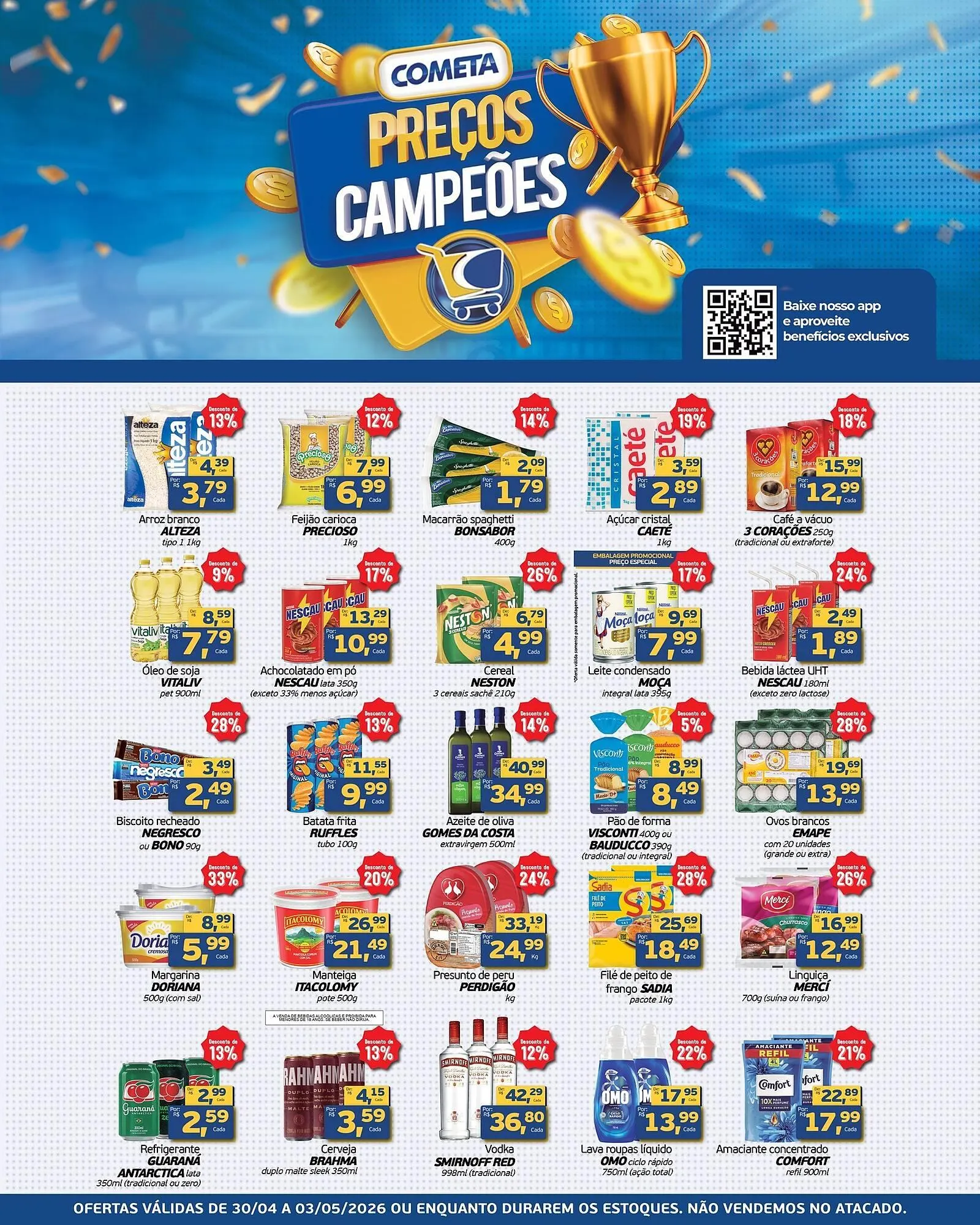 Encarte de Encarte Cometa Supermercados 29 de abril até 3 de maio 2026 - Pagina 1