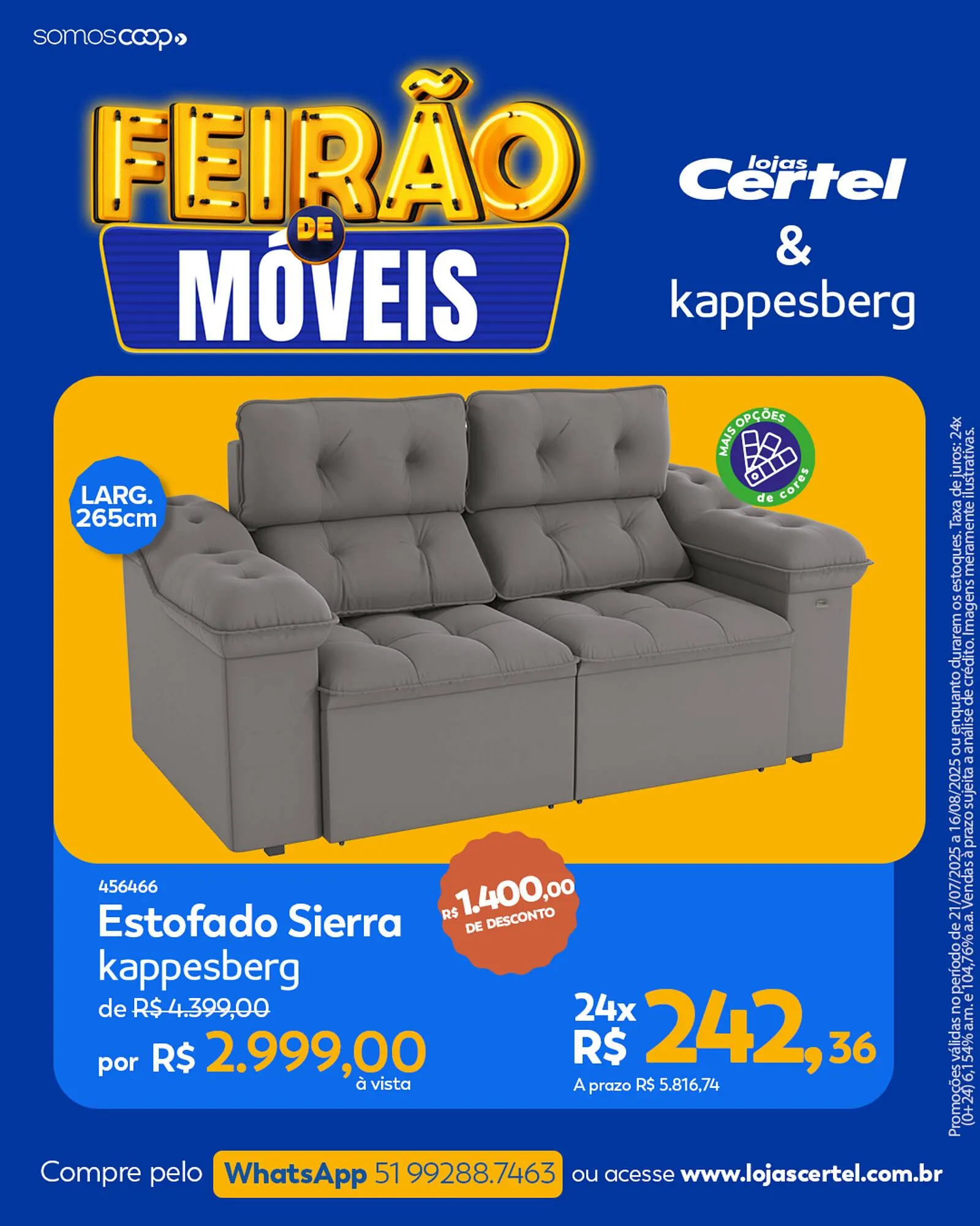 Encarte de Catálogo Lojas Certel 5 de agosto até 16 de agosto 2025 - Pagina 1