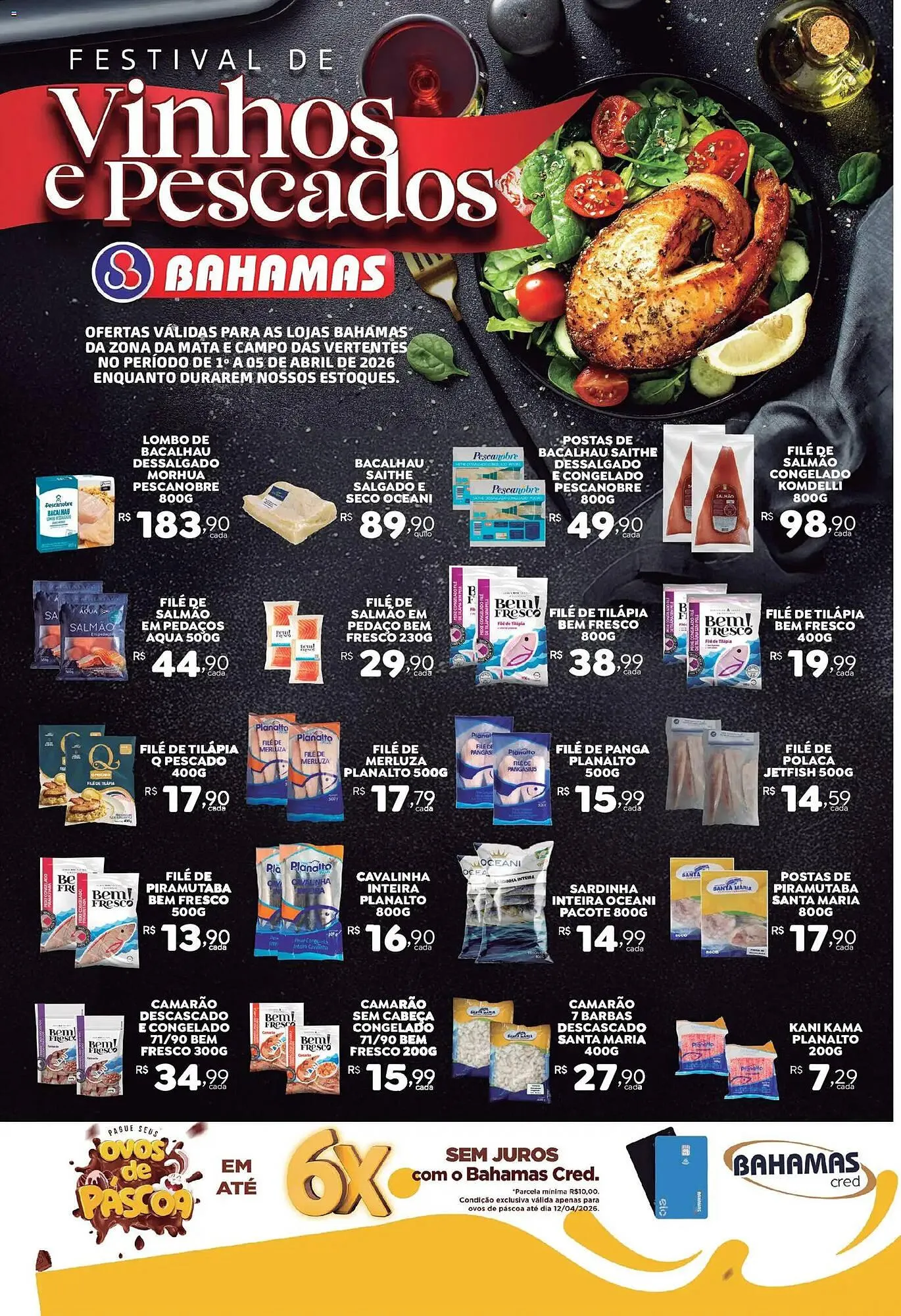 Encarte de Catálogo Bahamas Supermercados 1 de abril até 6 de abril 2026 - Pagina 1