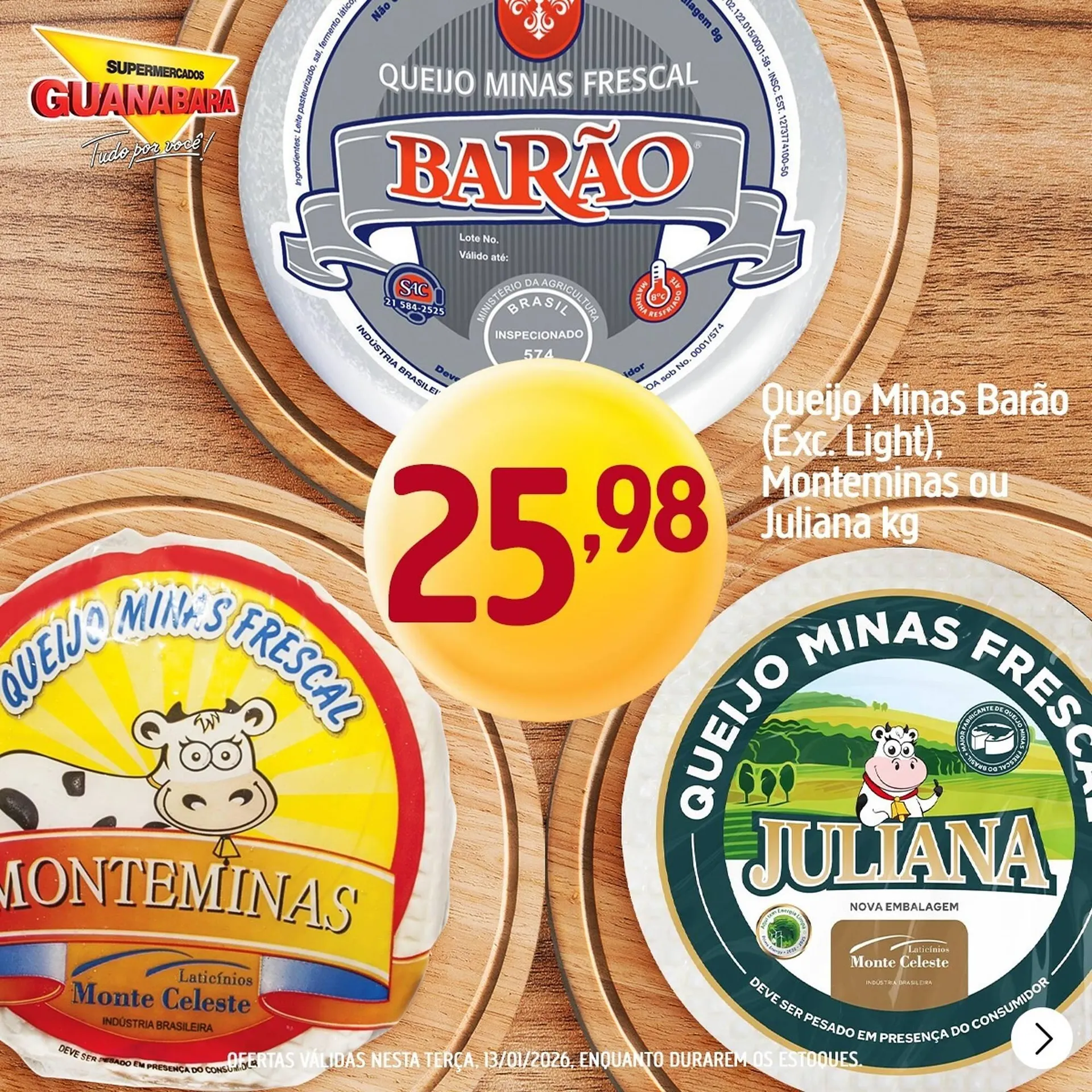 Encarte de Encarte Supermercados Guanabara 13 de janeiro até 13 de janeiro 2026 - Pagina 1