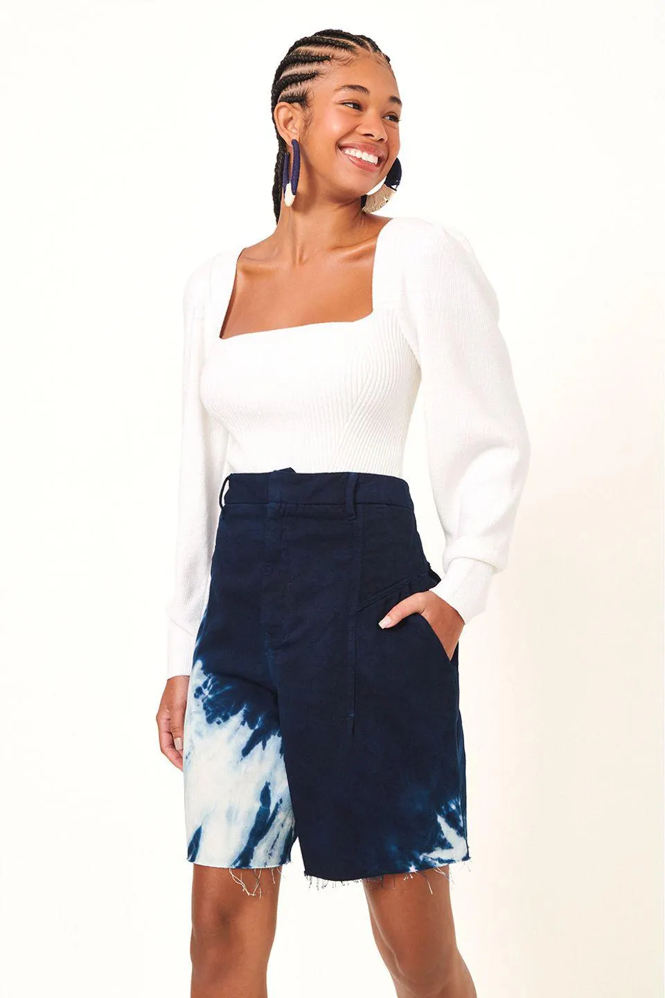 Bermuda Jeans Tie Dye