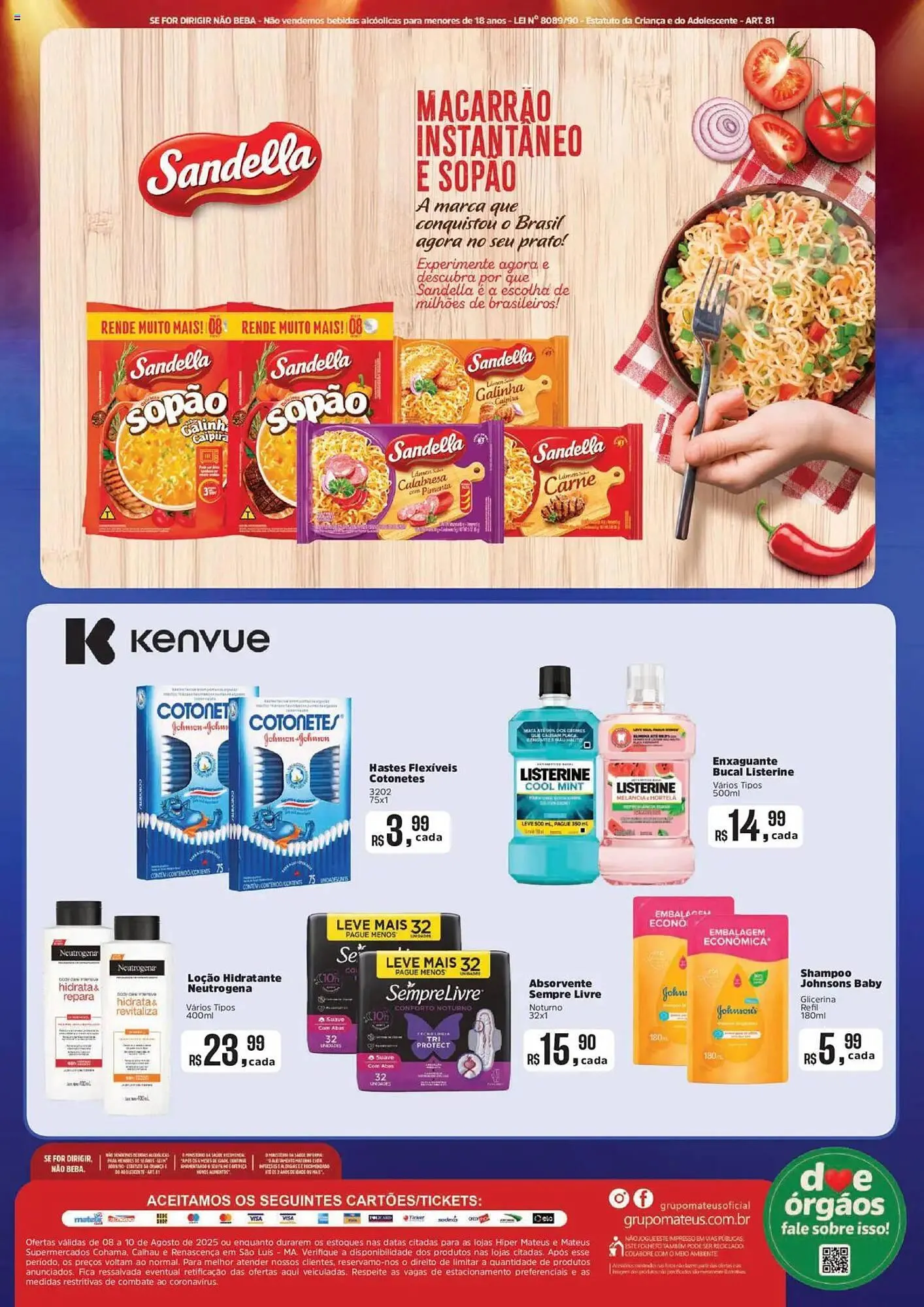 Encarte de Catálogo Supermercados Mateus 8 de agosto até 10 de agosto 2025 - Pagina 4