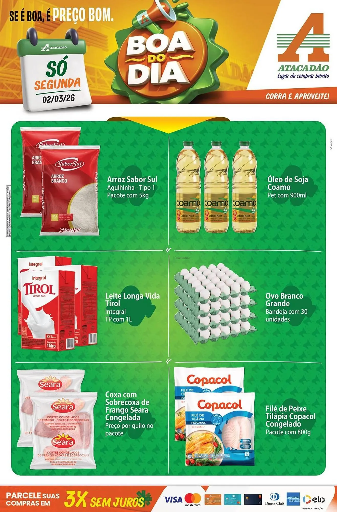Encarte de Folheto Atacadão 2 de março até 4 de março 2026 - Pagina 1