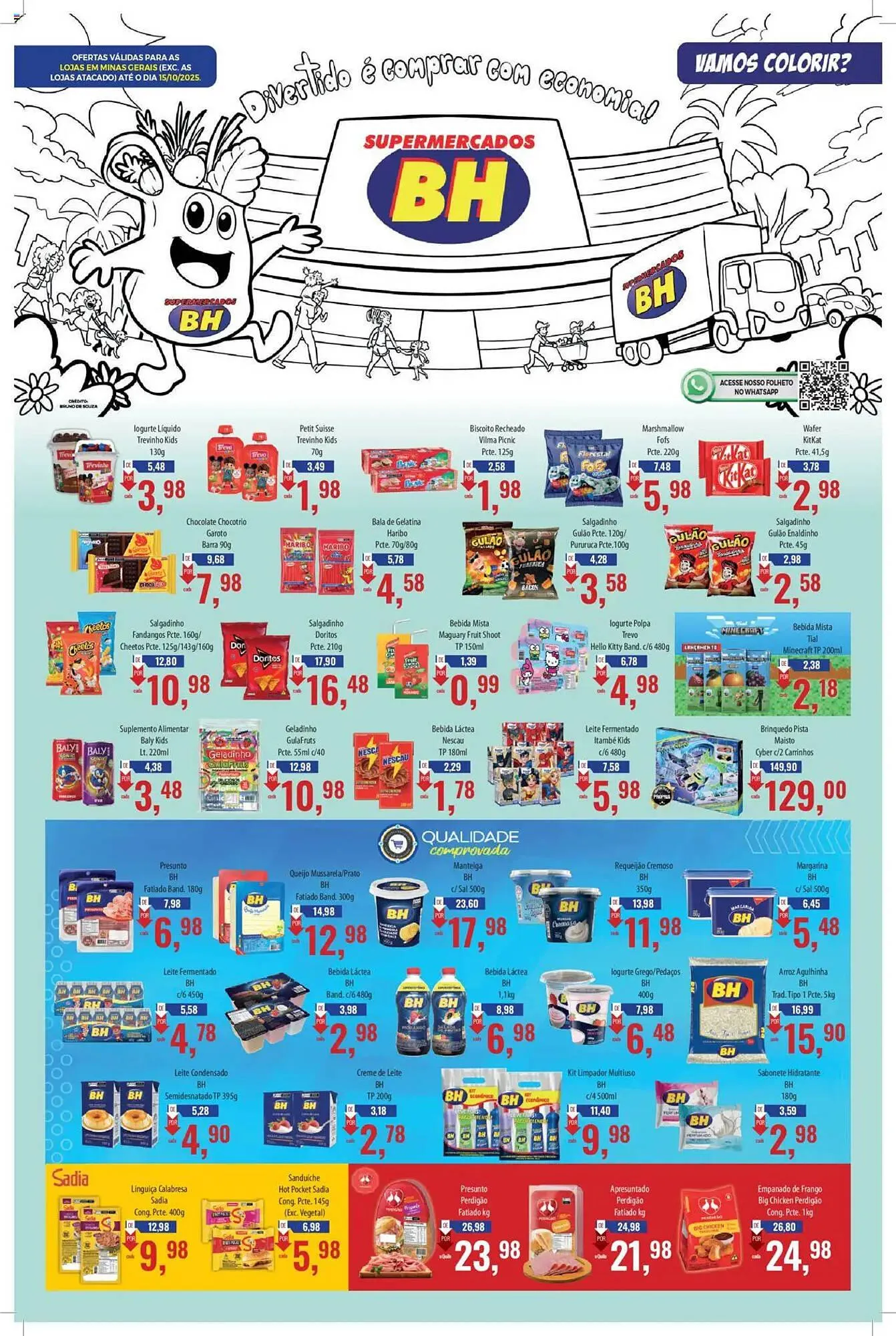 Encarte de Folheto Supermercados BH 1 de outubro até 15 de outubro 2025 - Pagina 1