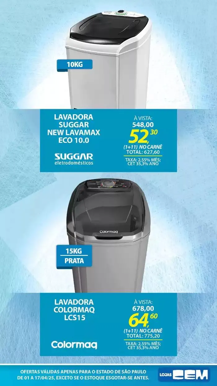 Encarte de Encarte Lojas Cem 3 de abril até 17 de abril 2025 - Pagina 24