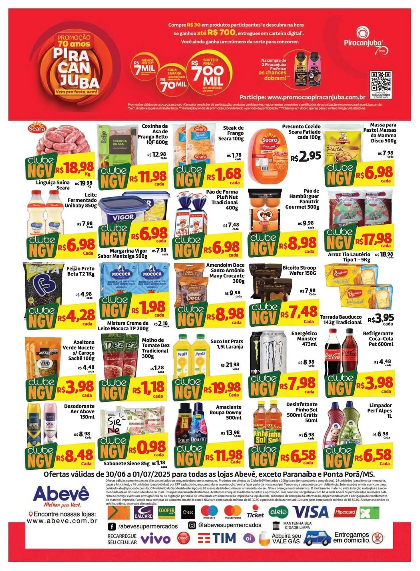 Encarte de Catálogo Abevê Supermercados 30 de junho até 1 de julho 2025 - Pagina 2