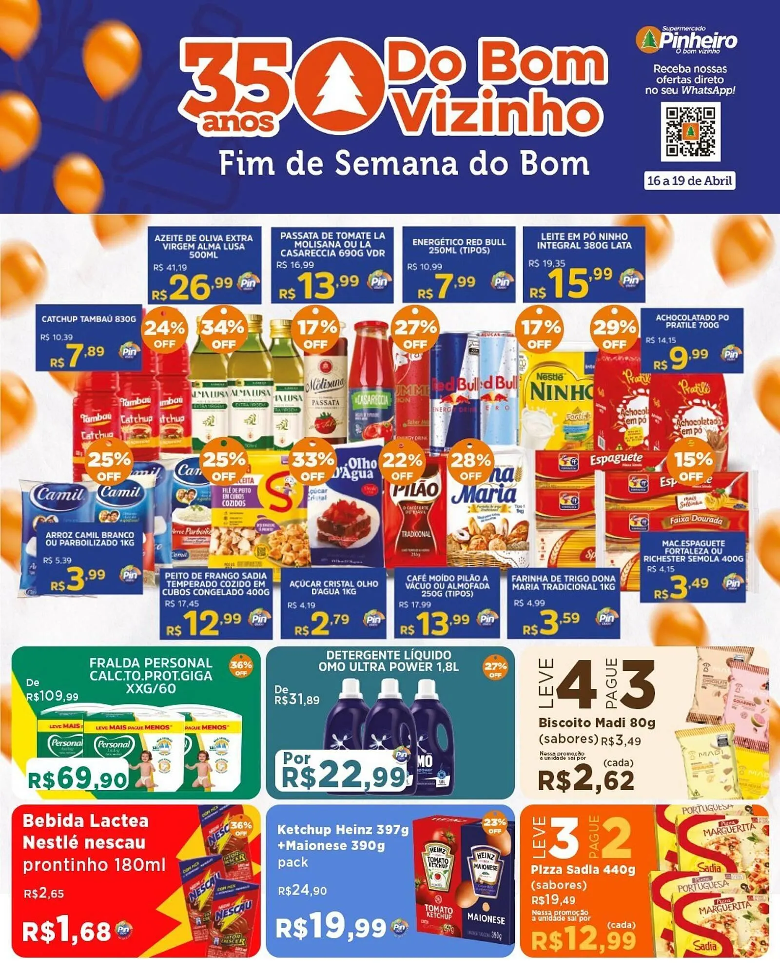 Encarte de Encarte Pinheiro Supermercado 16 de abril até 19 de abril 2026 - Pagina 2