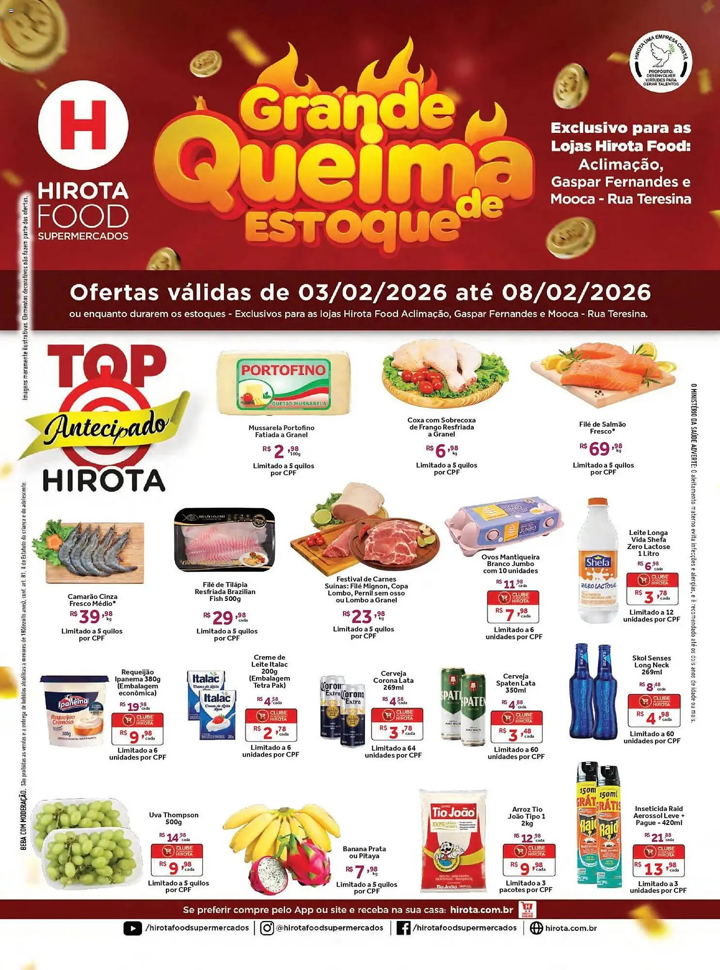 Encarte de Catálogo Hirota Food Supermercado 3 de fevereiro até 8 de fevereiro 2026 - Pagina 1