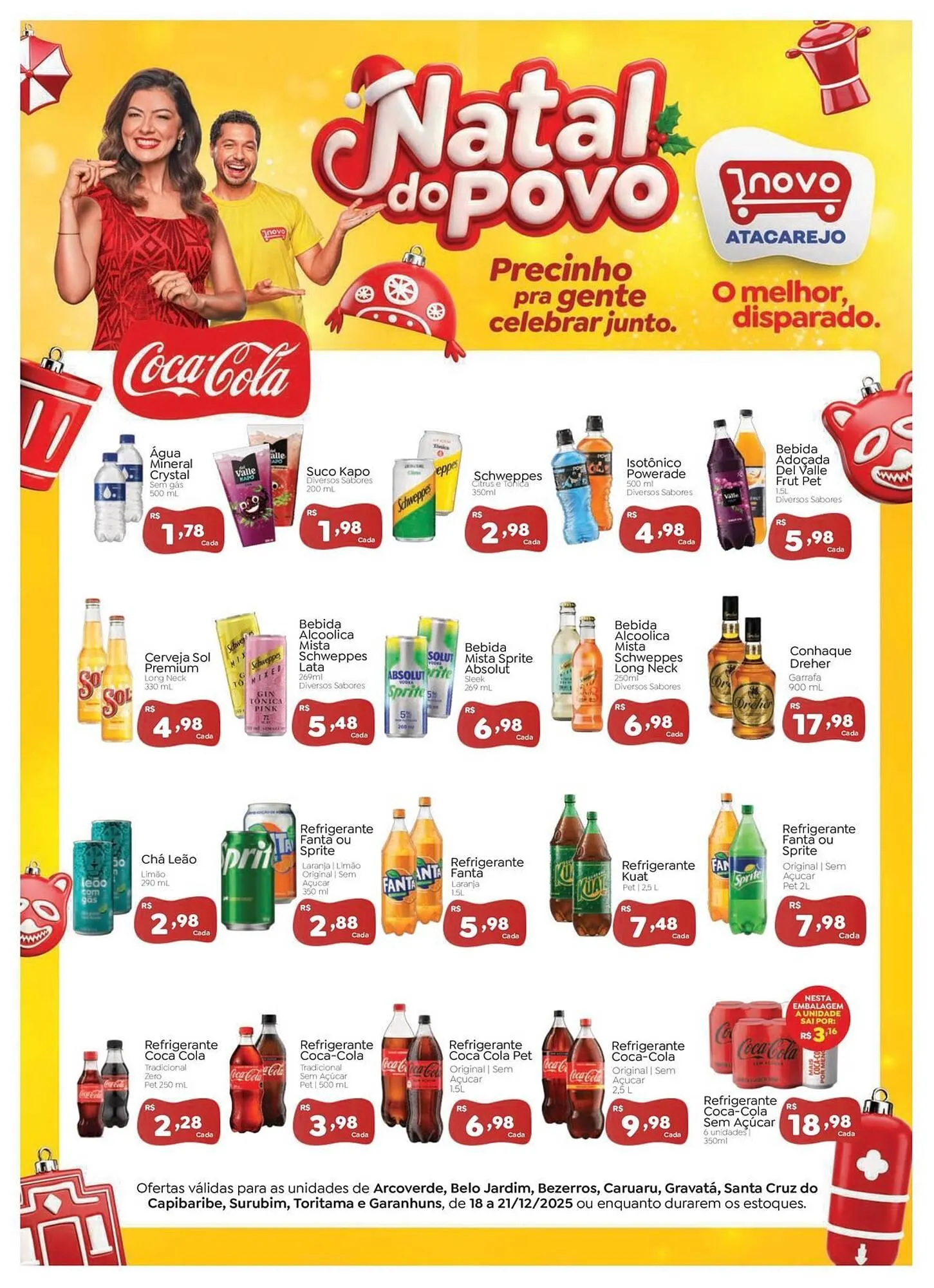 Encarte de Folheto Novo Atacarejo 18 de dezembro até 21 de dezembro 2025 - Pagina 1