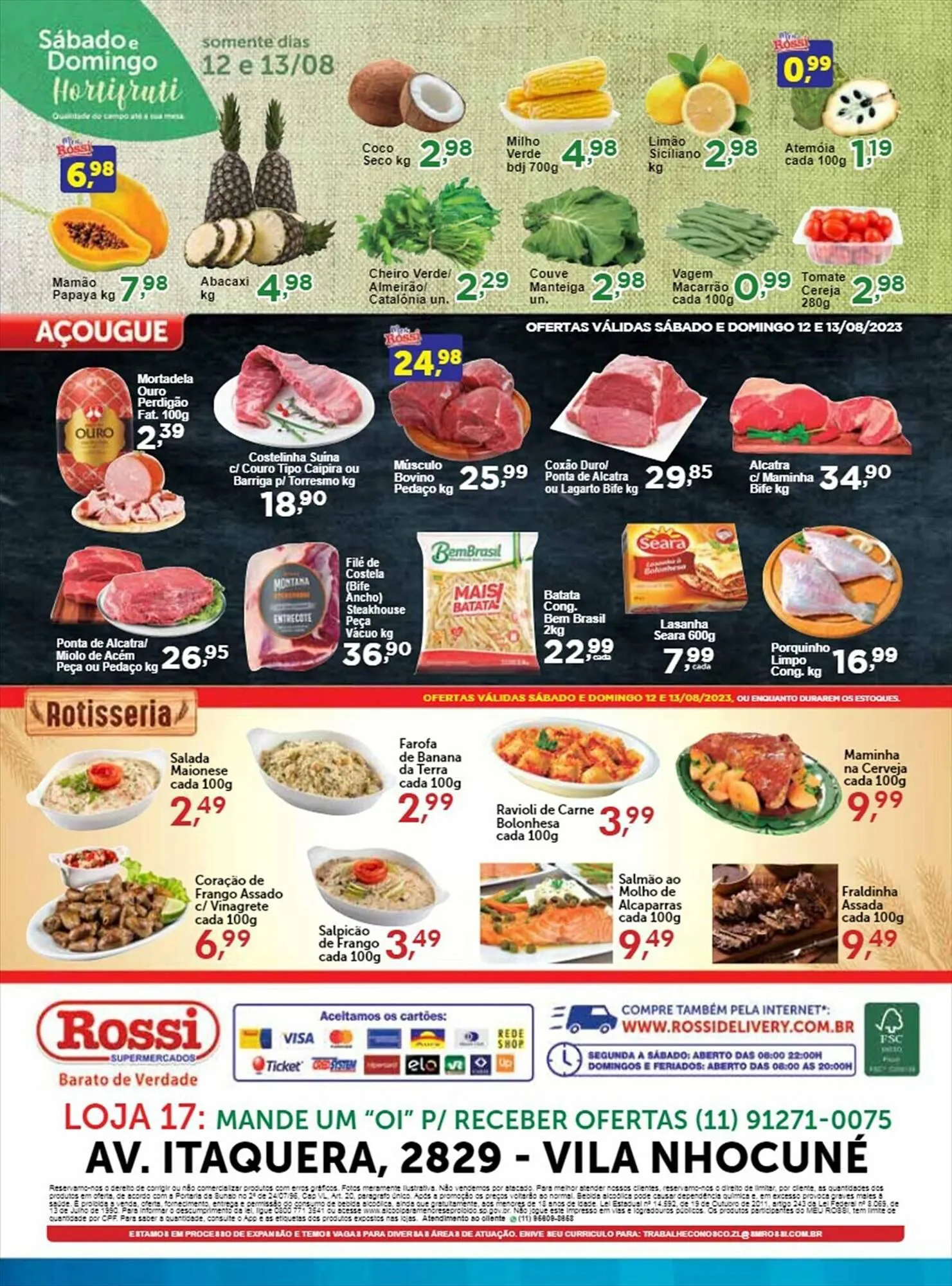 Encarte de Catálogo Rossi Supermercado 16 de agosto até 19 de agosto 2023 - Pagina 6