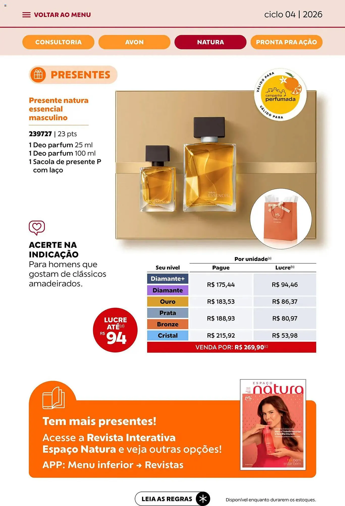Encarte de Catálogo Avon 18 de fevereiro até 17 de março 2026 - Pagina 36