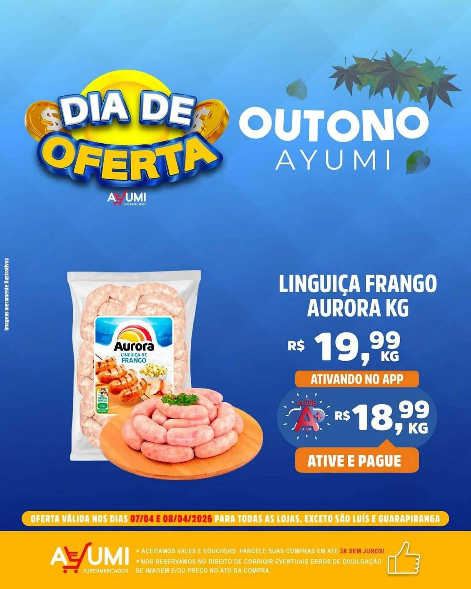 Encarte de Folheto Ayumi Supermercados 7 de abril até 8 de abril 2026 - Pagina 1