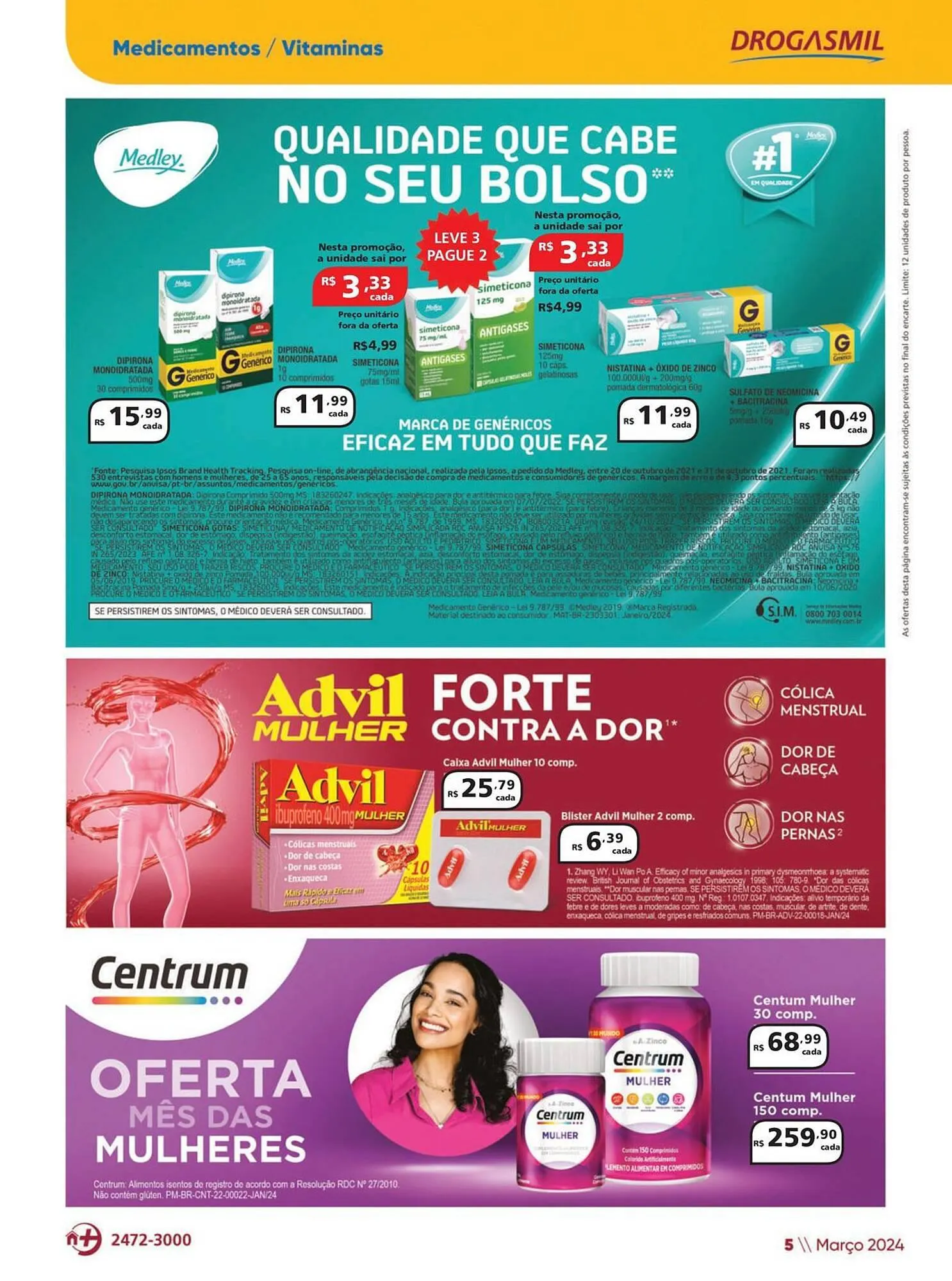 Encarte de Catálogo Drogasmil 1 de março até 31 de março 2024 - Pagina 5