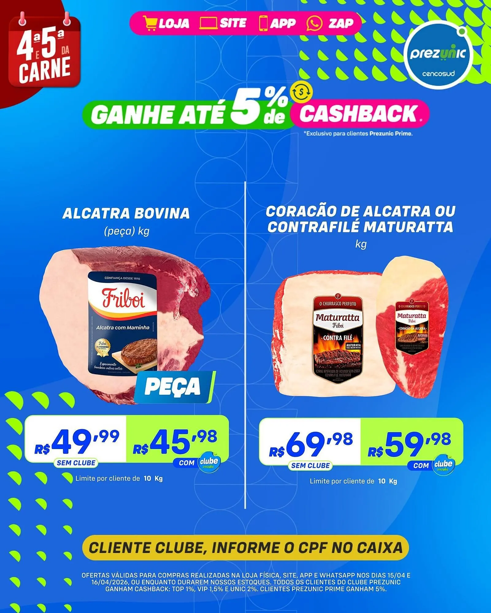 Encarte de Encarte Prezunic 15 de abril até 16 de abril 2026 - Pagina 1