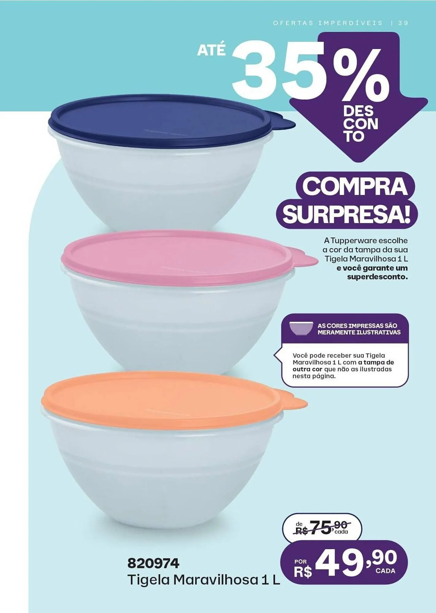 Encarte de Catálogo Tupperware 1 de outubro até 31 de outubro 2025 - Pagina 39