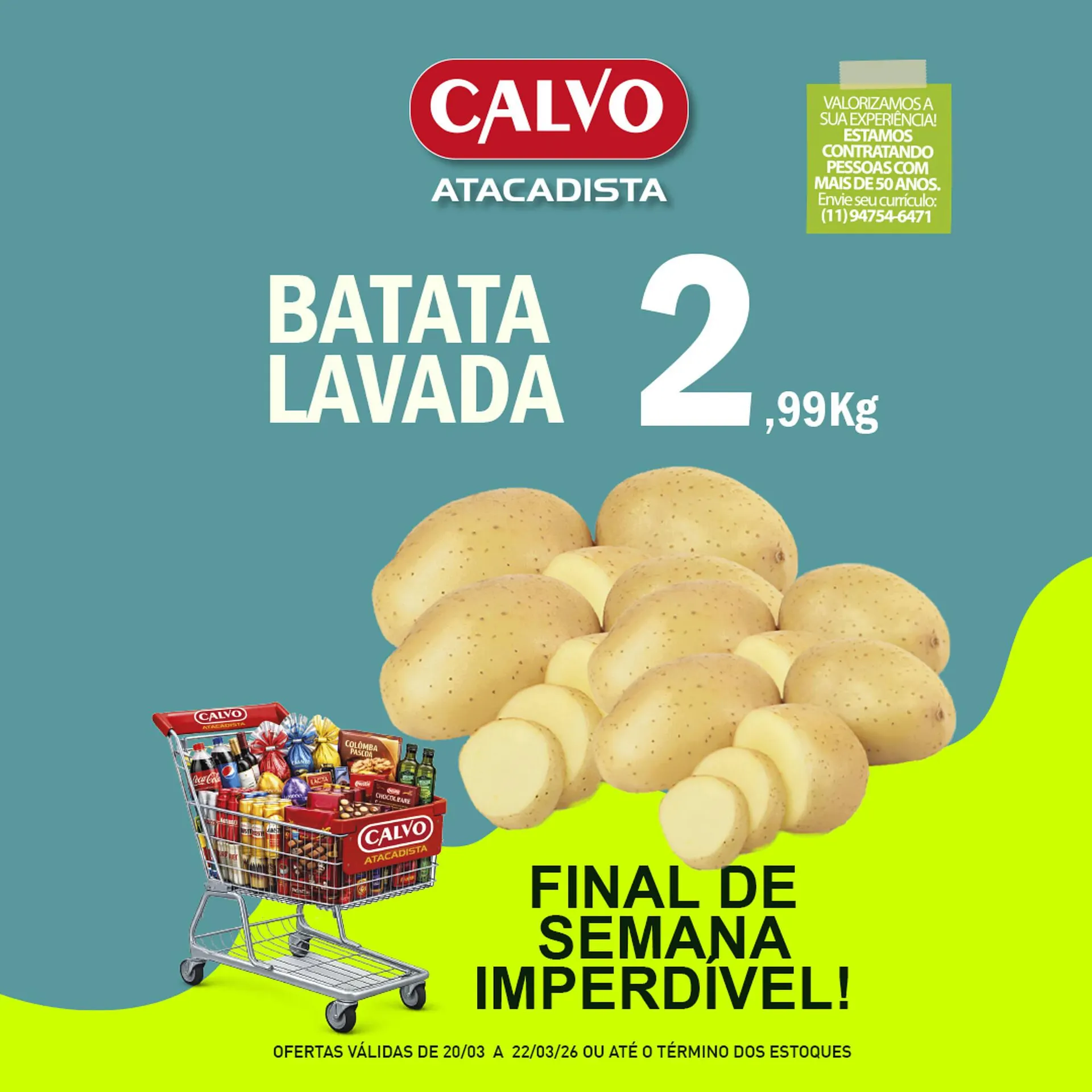 Encarte de Folheto Calvo Atacadista 21 de março até 22 de março 2026 - Pagina 3