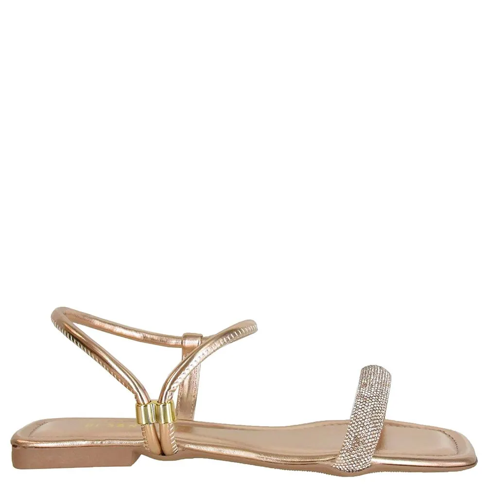 SANDALIA BAIXA STRASS REGULADOR DI SANTINNI