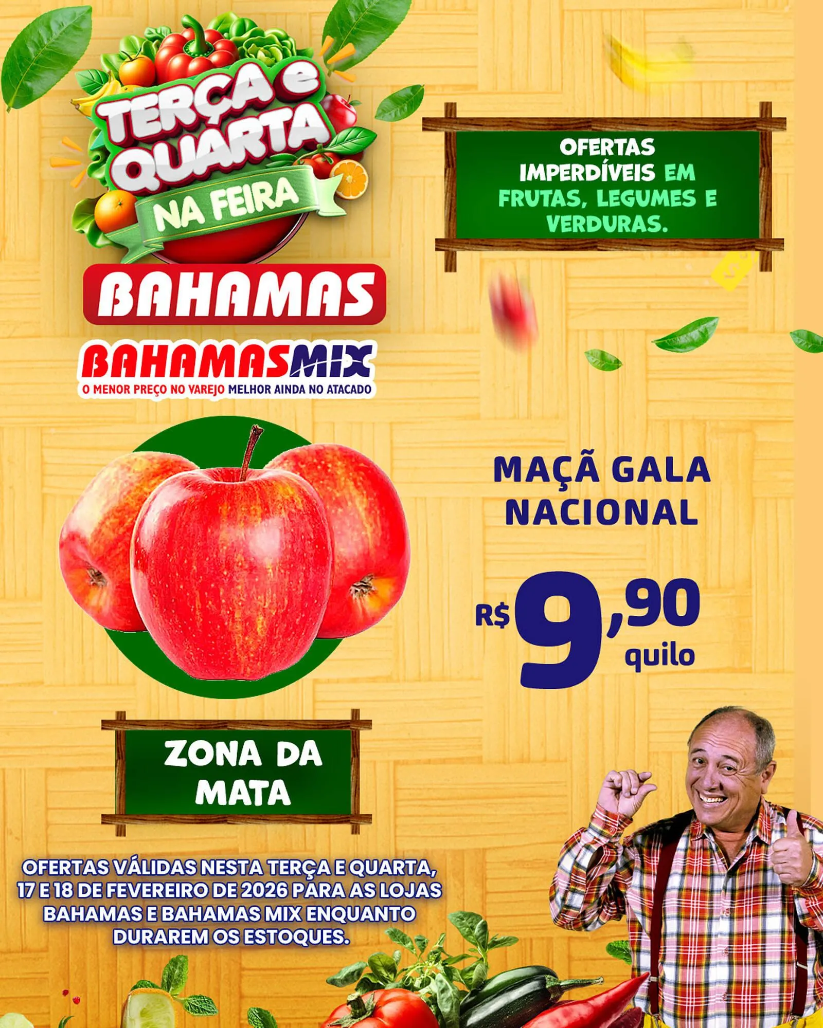 Encarte de Catálogo Bahamas Supermercados 17 de fevereiro até 18 de fevereiro 2026 - Pagina 3