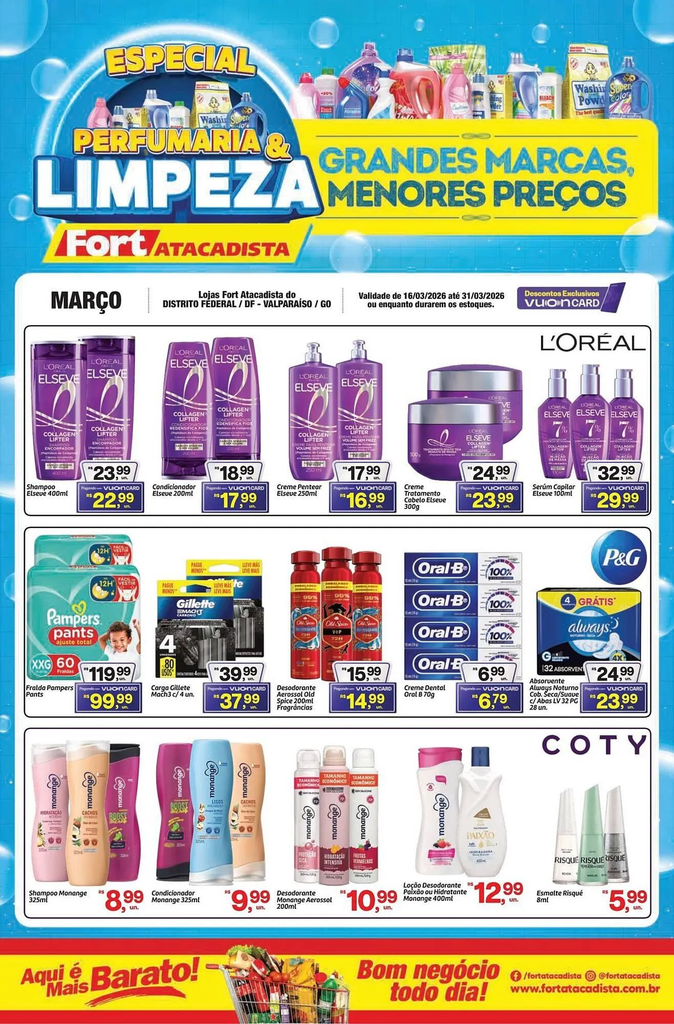 Encarte de Tabloide Fort Atacadista 16 de março até 31 de março 2026 - Pagina 1