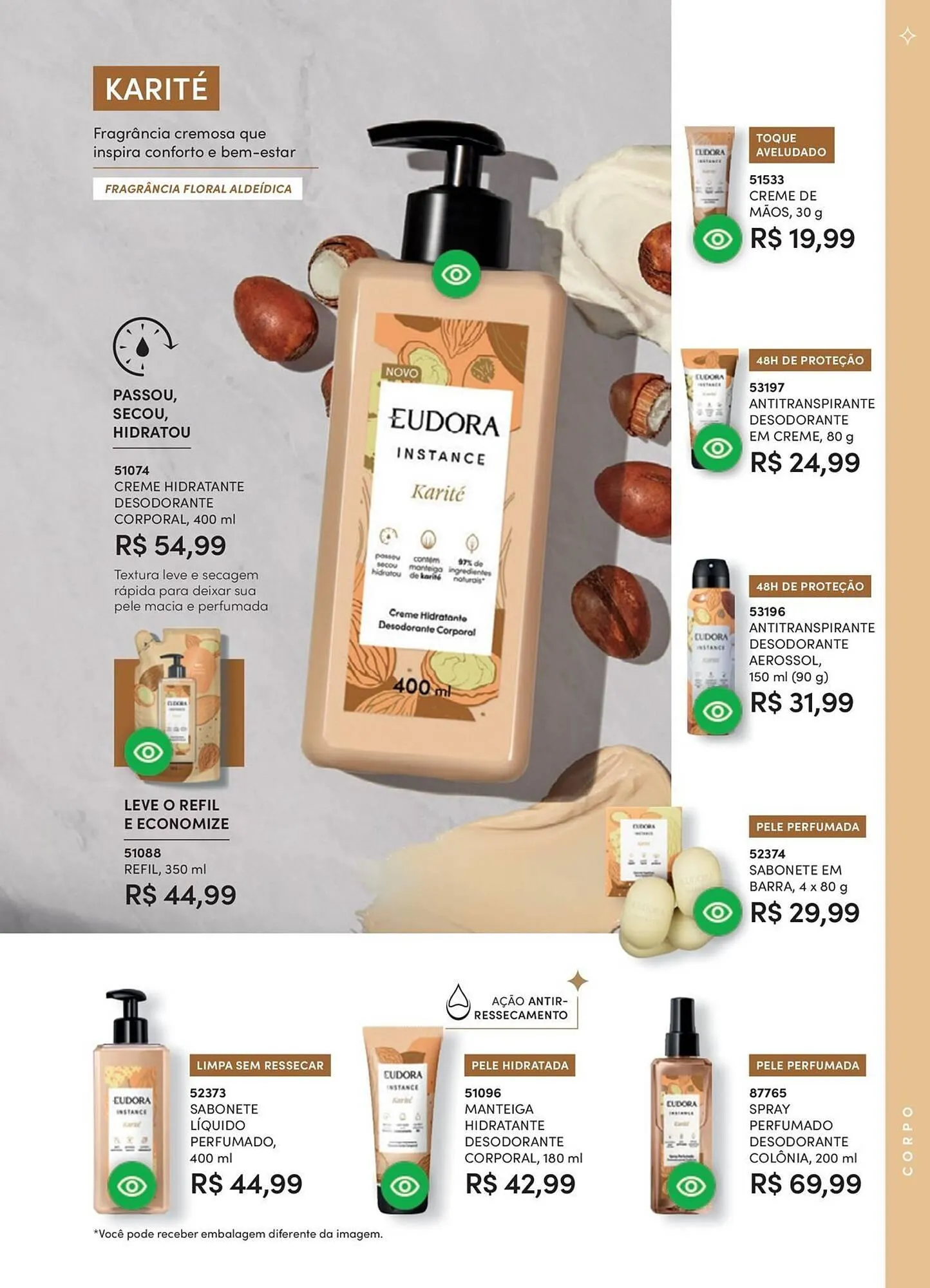 Encarte de Catálogo Eudora 8 de outubro até 8 de novembro 2025 - Pagina 71