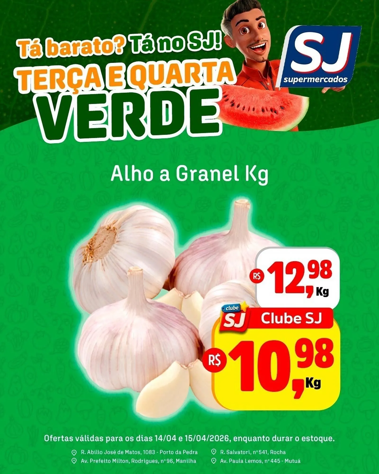 Encarte de Encarte Sj Supermercados 14 de abril até 15 de abril 2026 - Pagina 1