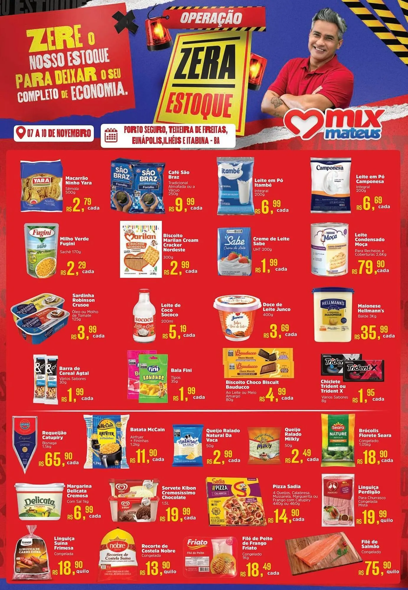 Encarte de Catálogo Supermercados Mateus 7 de novembro até 10 de novembro 2025 - Pagina 1