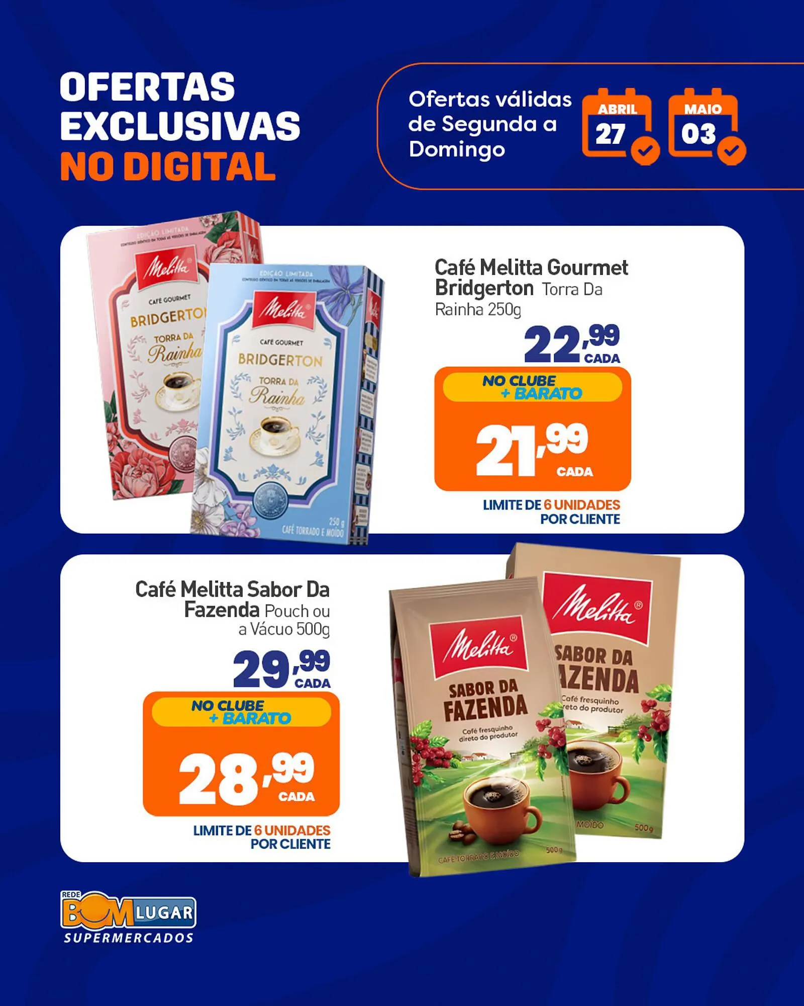 Encarte de Folheto Rede Bom Lugar 27 de abril até 3 de maio 2026 - Pagina 1