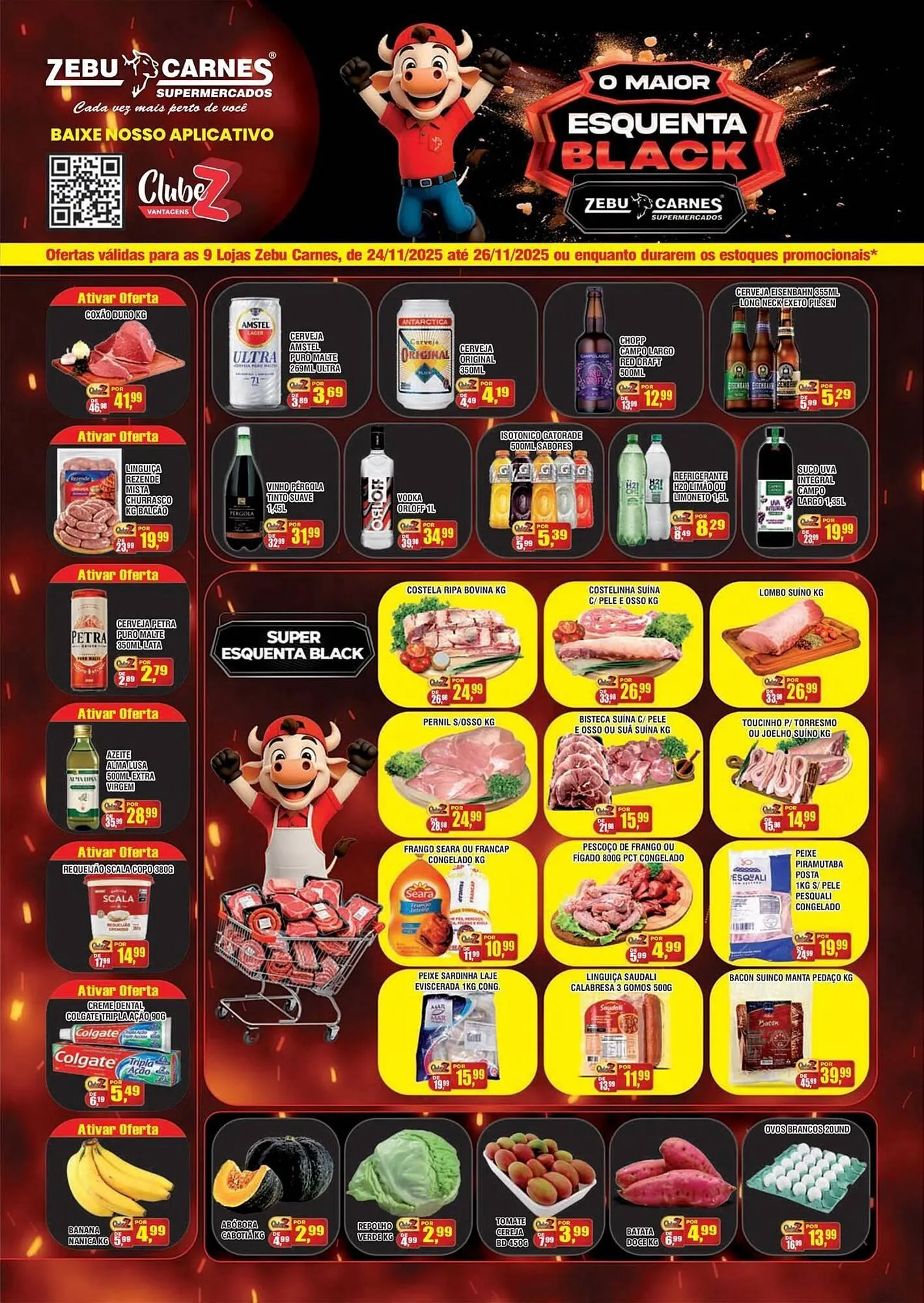 Encarte de Catálogo Zebu Carnes Supermercados 24 de novembro até 26 de novembro 2025 - Pagina 1